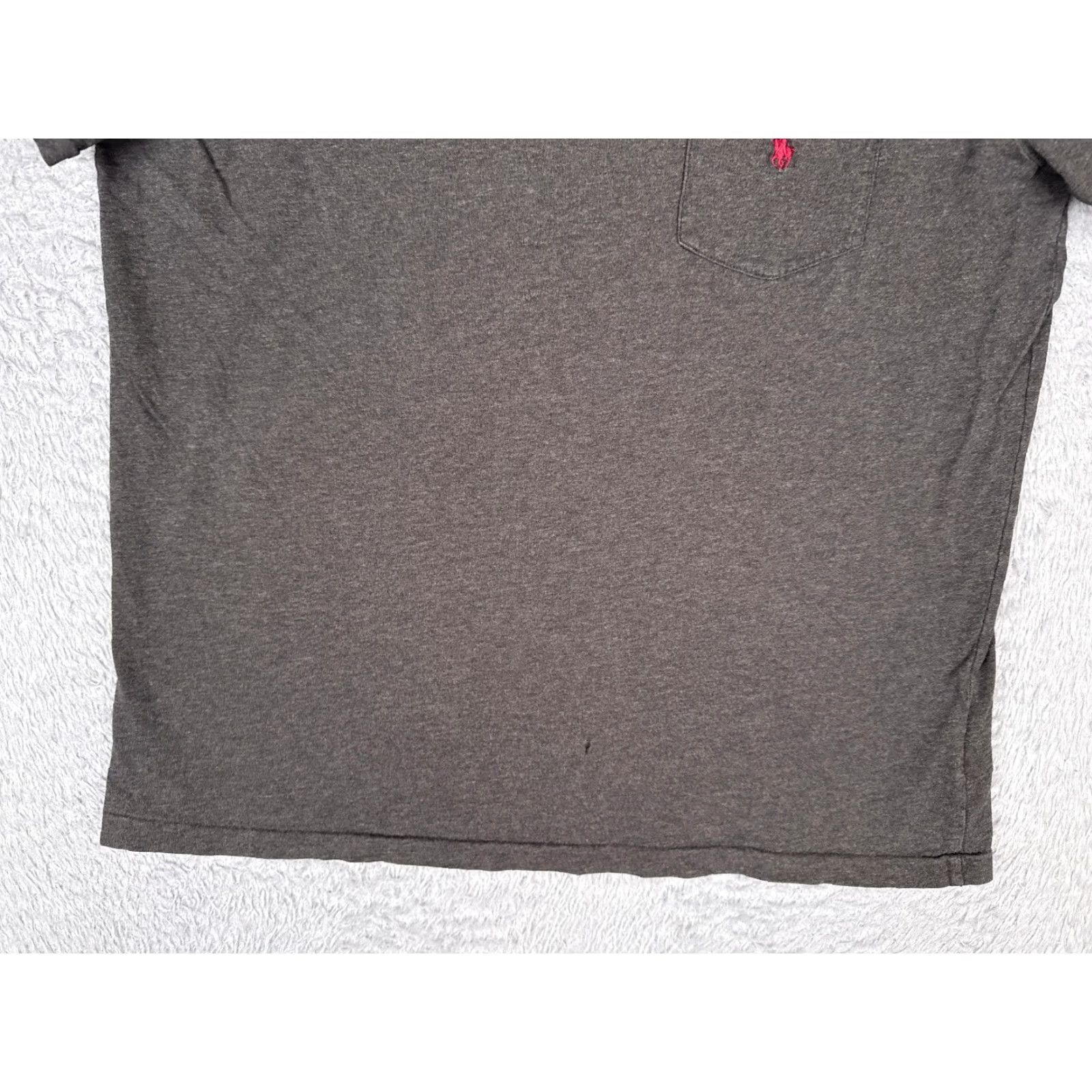 Ralph Lauren Polo Ralph Lauren Shirt Adult Medium Gray Crew Neck 100% Cotton Pocket Logo American Outdoor Men T-Shirt Short Sleeve All Seasons Regular Size M Mens Size US M / EU 48-50 / 2 - 5 Thumbnail