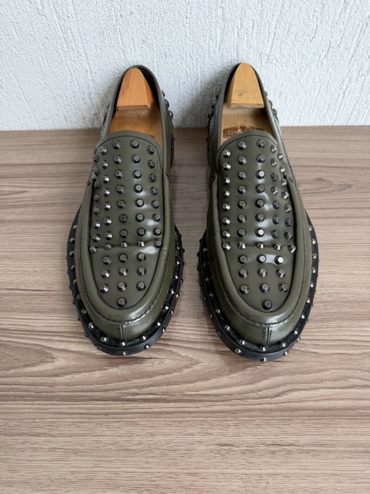 Prada 🔋❗️ Archival 🕷️Studded loafers Size US 10 / EU 43 - 2 Thumbnail