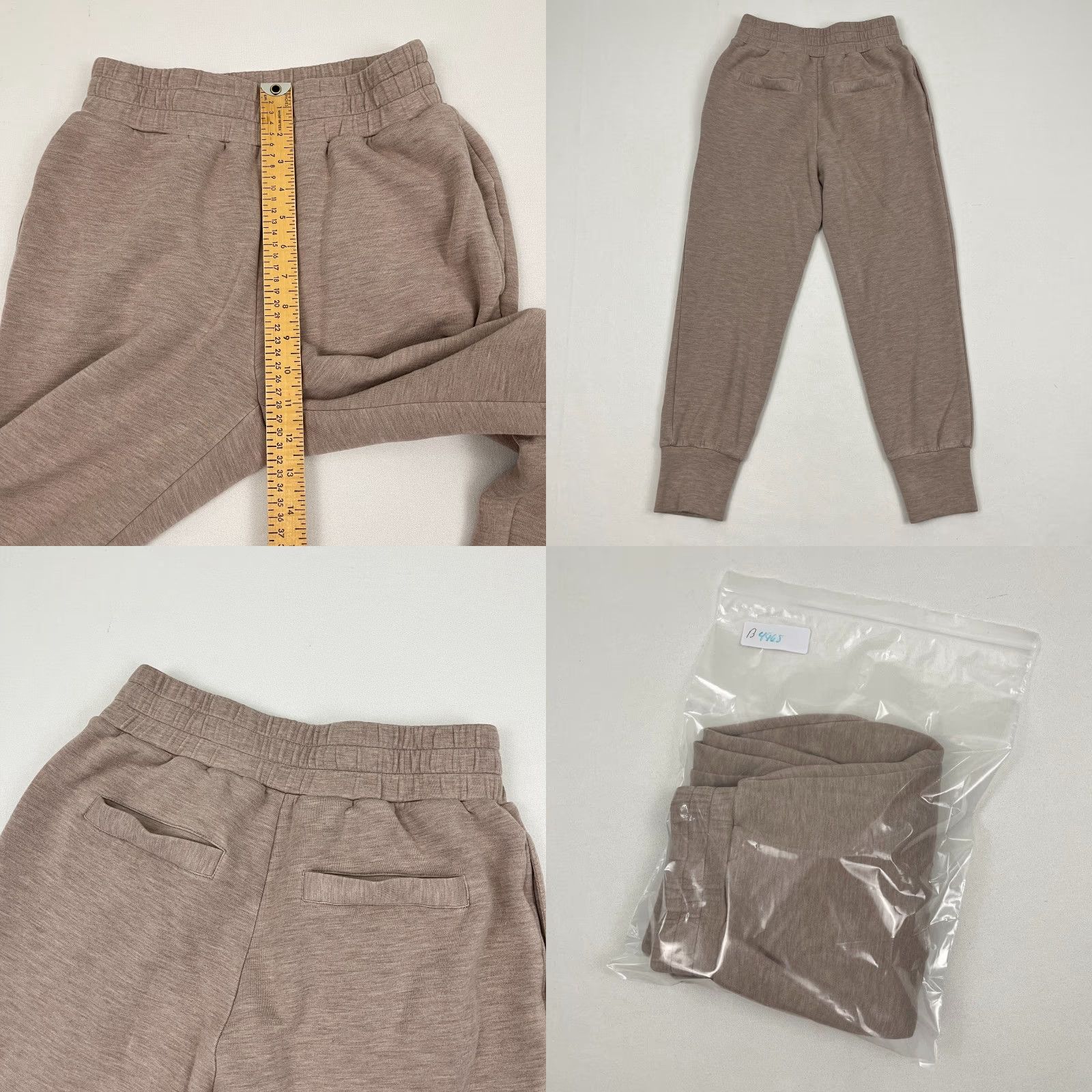 Varley VINTAGE Varley Double Soft The Slim Cuff Pant 25 Womens XS Heather Brown Active Relaxed Size 26" / US 2 / IT 38 - 8 Thumbnail