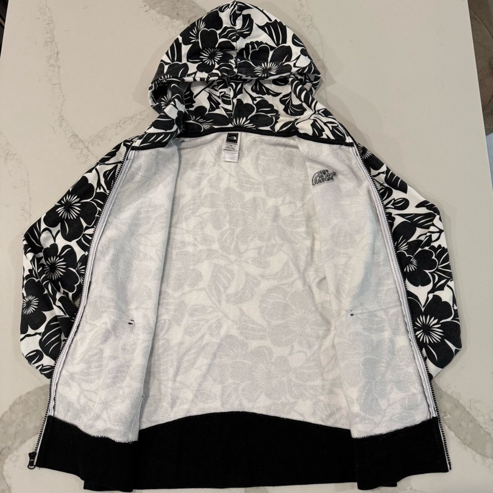 The North Face The North Face Floral FullZip Hoodie Sweatshirt Womens Large Size L / US 10 / IT 46 - 7 Thumbnail