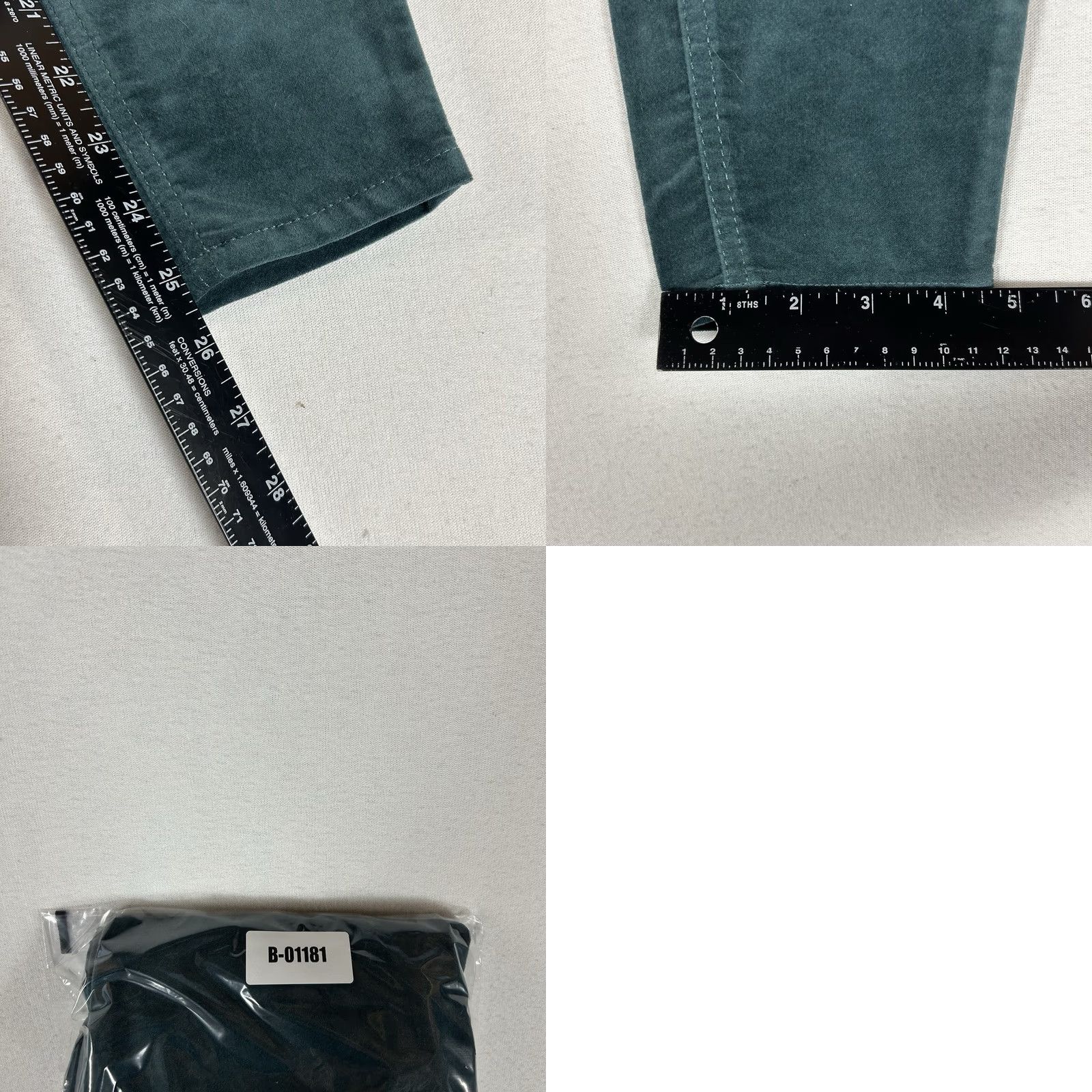 Talbots Talbots Flawless Five Pockets Jegging Pants Womens 0P Green Velour 0P Jeans Skinny Pocketed Modern Classic Slim Rise Mid Petite Size 25" / US 0 / IT 36 - 9 Thumbnail