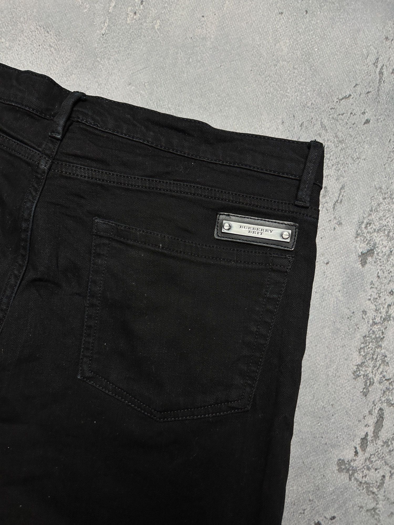 Burberry Burberry Brit Mens Skinny Black Denim Jeans 34W X 34L Cotton Size US 34 / EU 50 - 19 Thumbnail