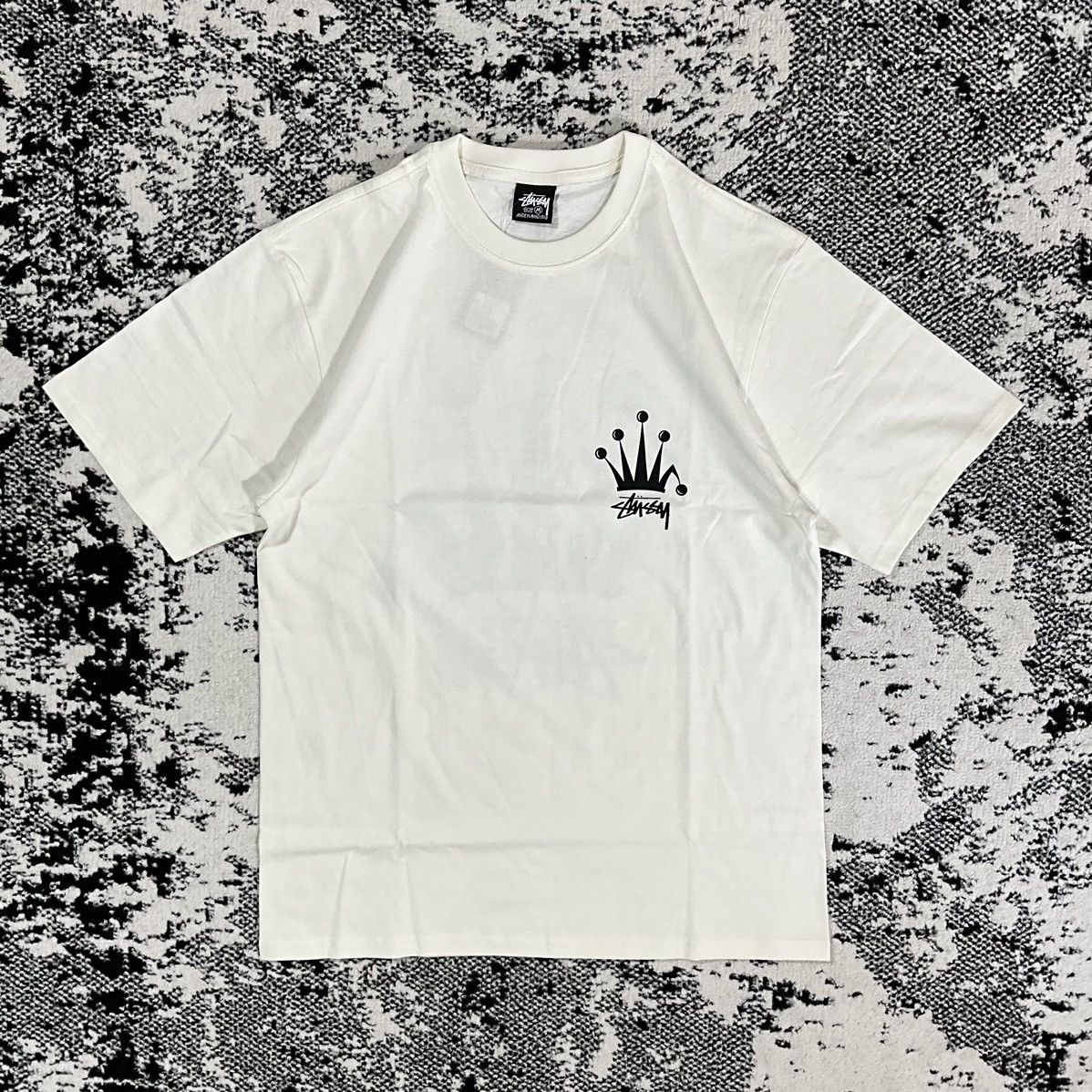 Stussy STUSSY REGAL CROWN PIGMNET DYED TEE NATURAL - L Size US M / EU 48-50 / 2 - 3 Thumbnail