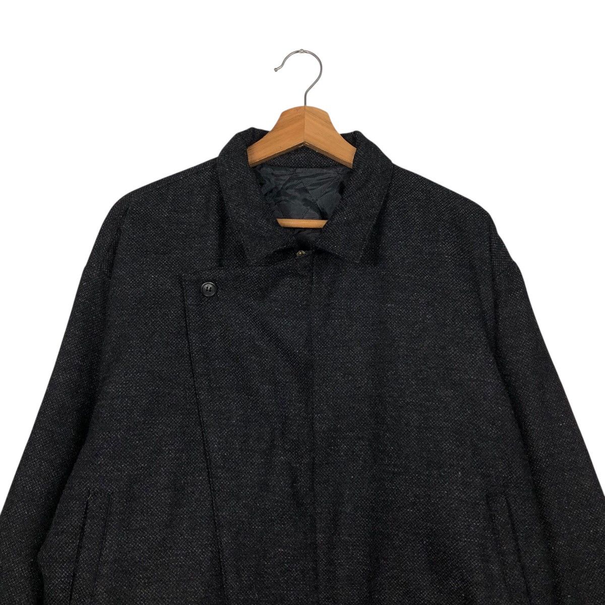 Japanese Brand 📌Vintage Wool Bomber Jacket Unbranded Issey Miyake Size US M / EU 48-50 / 2 - 4 Thumbnail