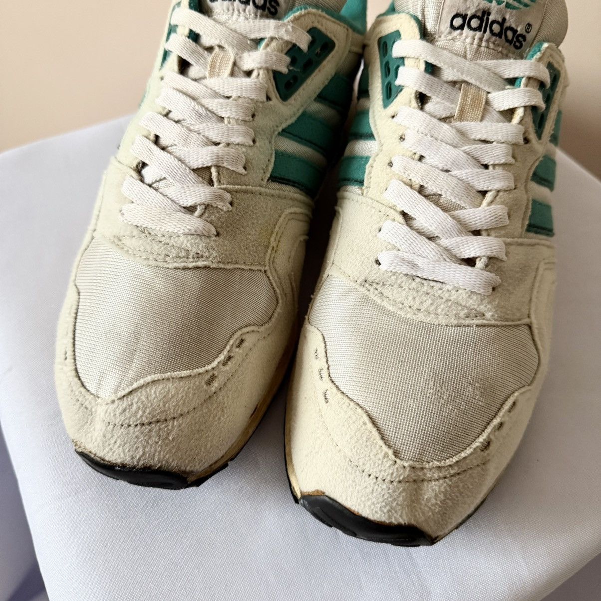 Adidas 80s Vintage Adidas TX8911 / 680 (Korea) Green/Cream Shoes Size US 8.5 / EU 41-42 - 4 Thumbnail