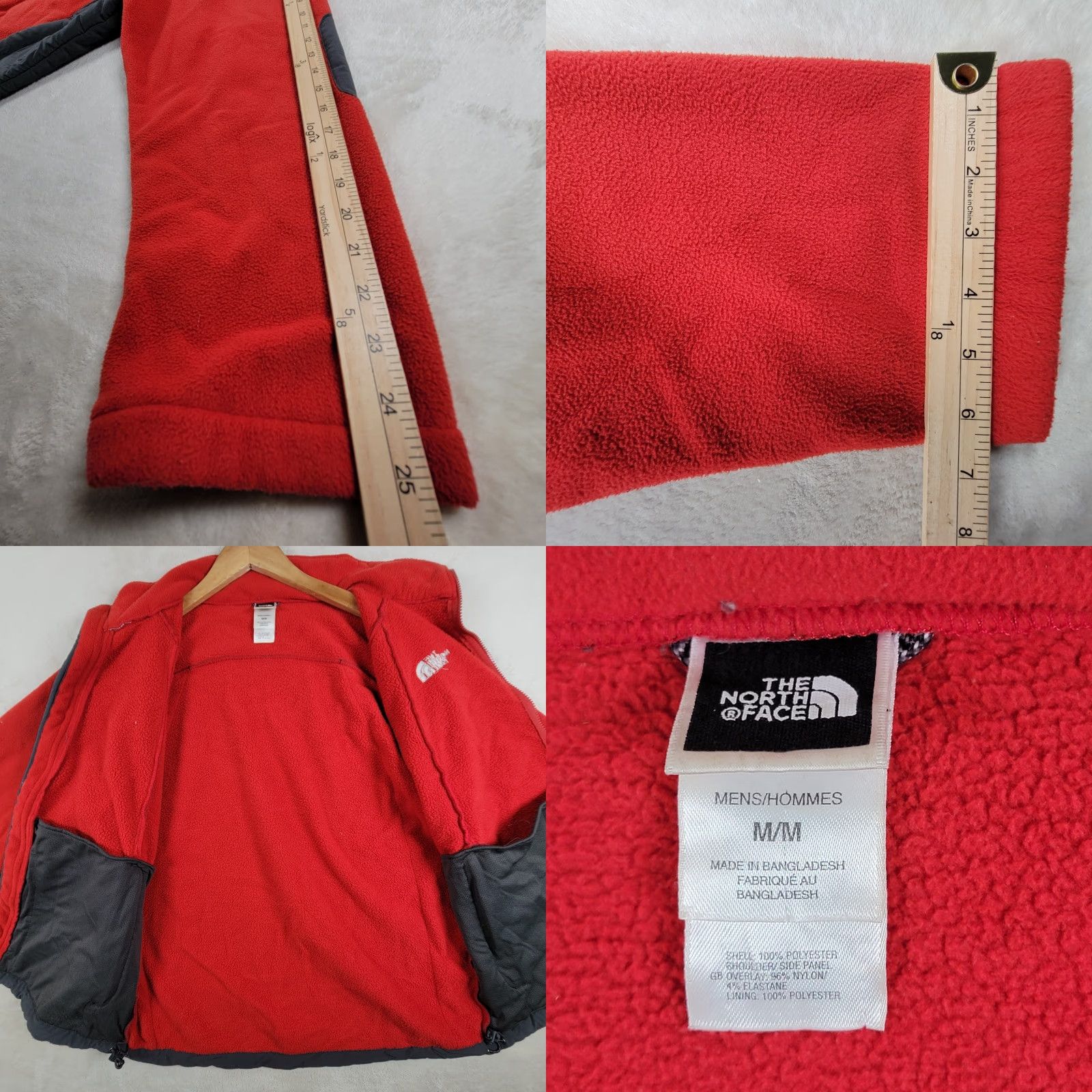 The North Face VINTAGE The North Face Men’s M Khumbu Full Zip Fleece Sweater Jacket Grey Red Shirt/Coat? Size US M / EU 48-50 / 2 - 9 Thumbnail