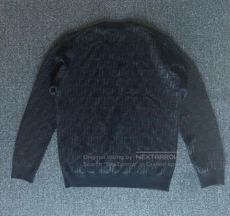 Fendi Fendi Wool Sweater with Double F Logo. Size US L / EU 52-54 / 3 - 5 Thumbnail