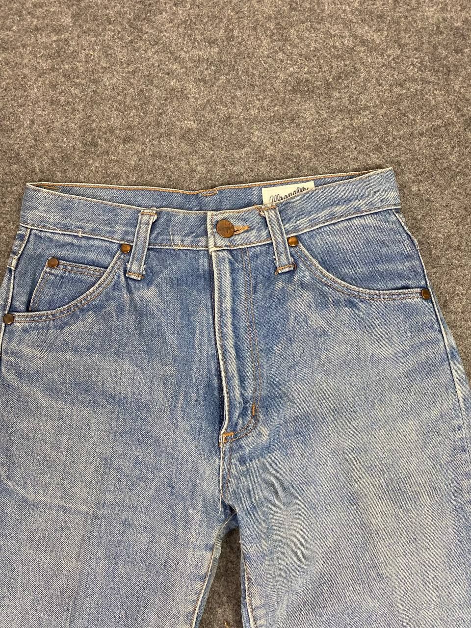 Vintage vintage wrangler lightwash denim nice design Size US 27 - 8 Thumbnail