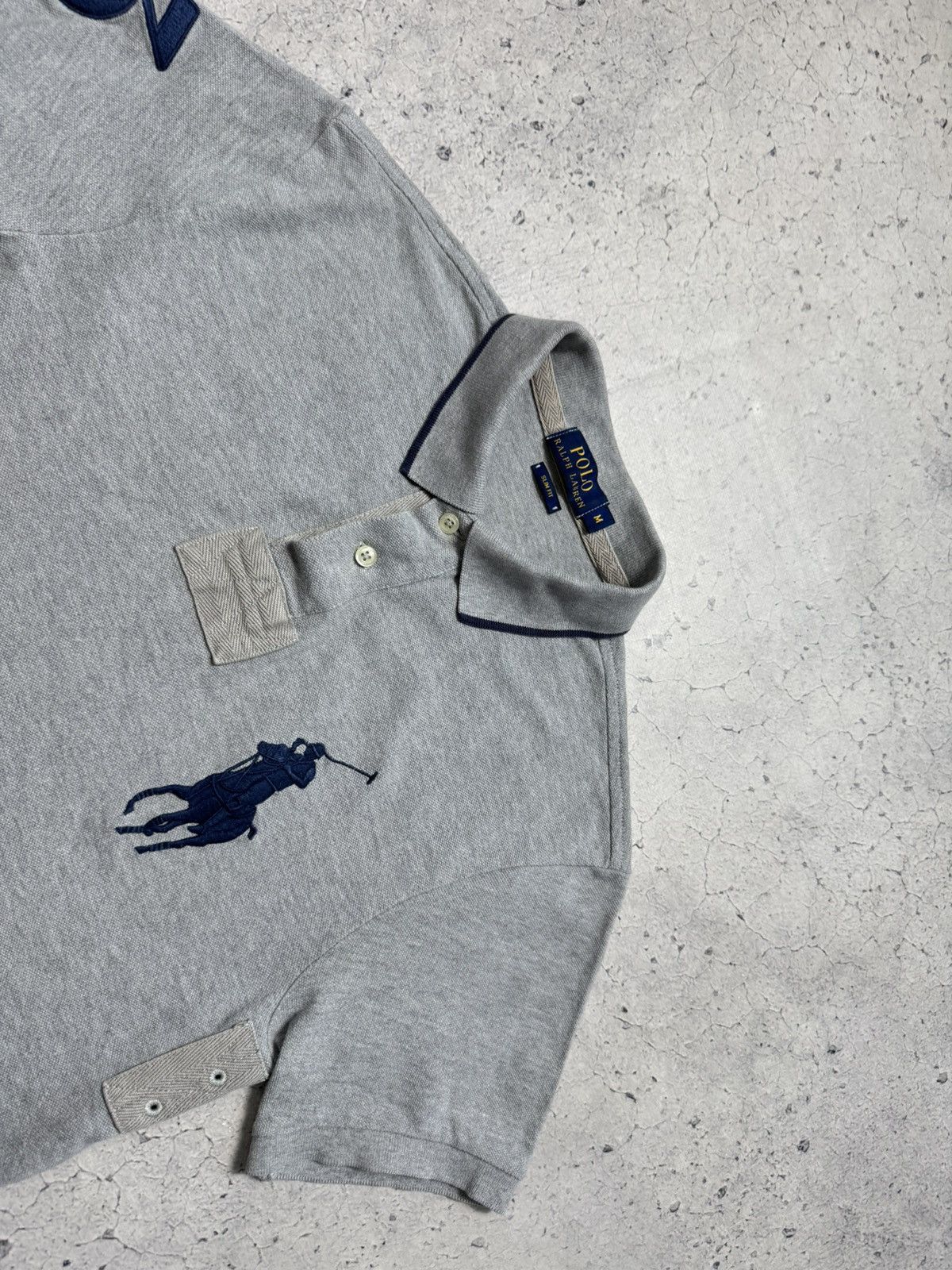 Polo Ralph Lauren Polo Ralph Lauren Big Pony #3 Polo Shirt PRL Gray Size US M / EU 48-50 / 2 - 5 Thumbnail