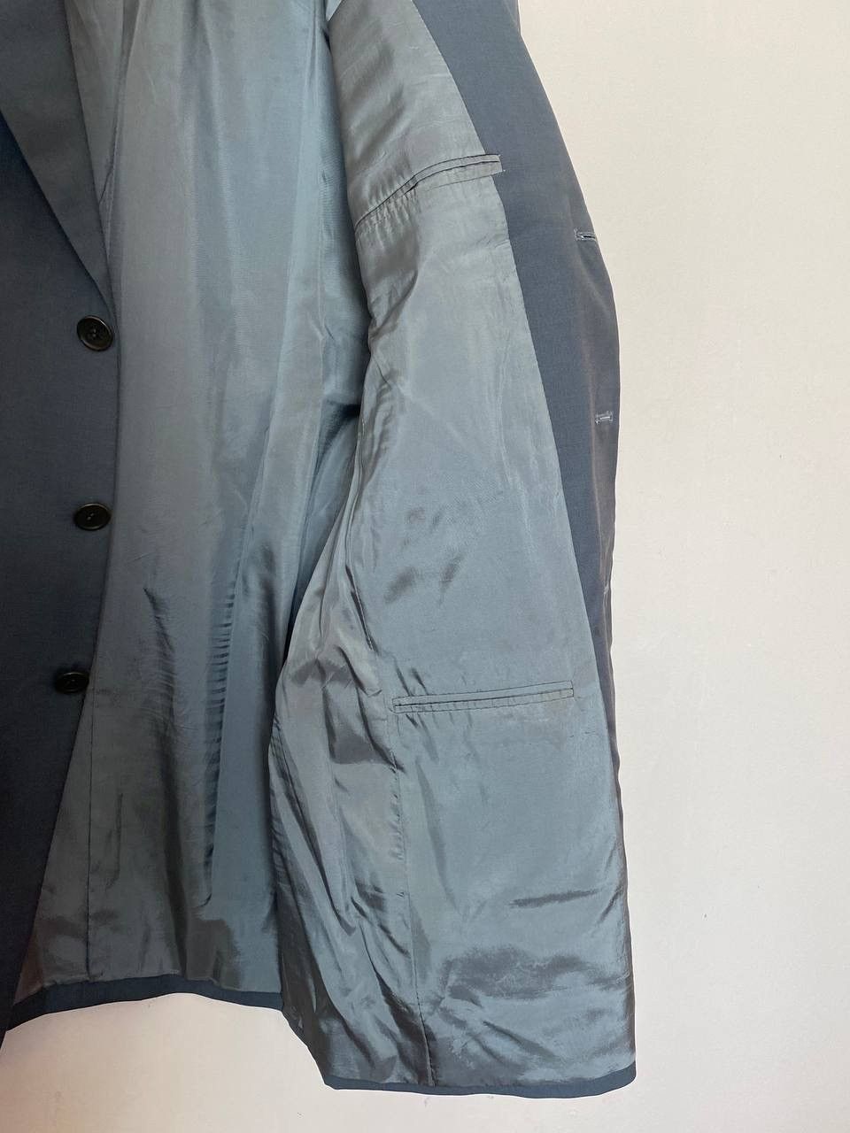 Giorgio Armani Vintage Giorgio Armani Suit Grey Wool Size 46R - 6 Thumbnail