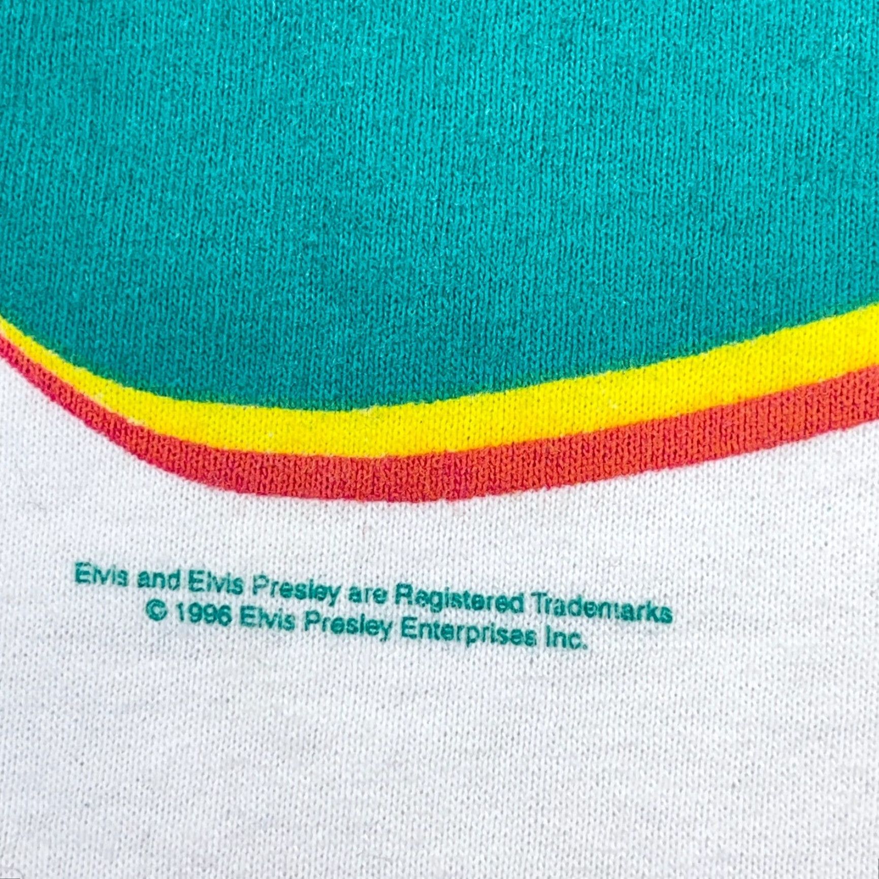 AAA VINTAGE Elvis Presley Shirt Men Large White Band Tee 90s 1996 Adult Original Size US L / EU 52-54 / 3 - 5 Thumbnail