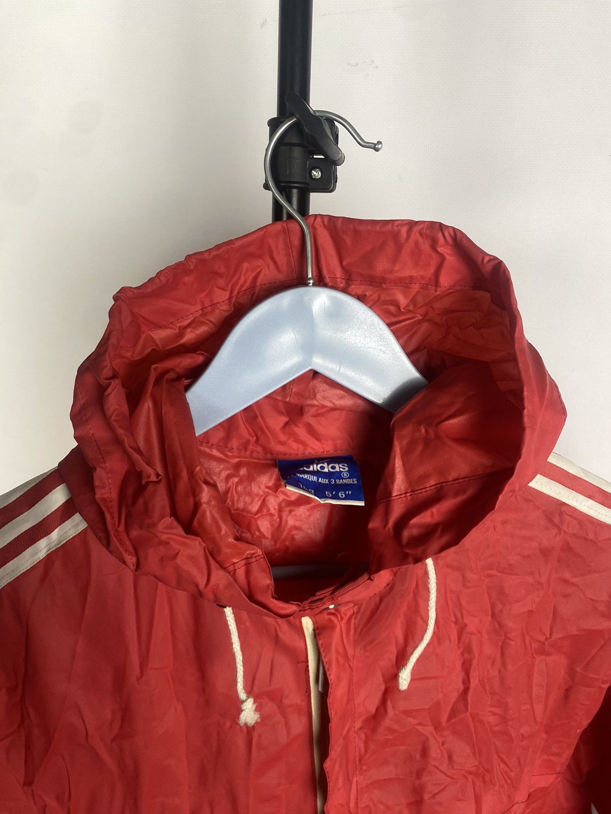 Adidas × Vintage Rare 80s Vintage AdidasTrack Rain Jacket Transformer Bag Size US S / EU 44-46 / 1 - 8 Thumbnail