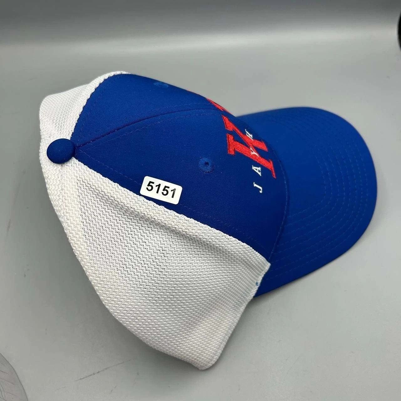 The Game Kansas Jayhawks NCAA Trucker Hat Men Blue White Snap Back Size ONE SIZE - 8 Thumbnail