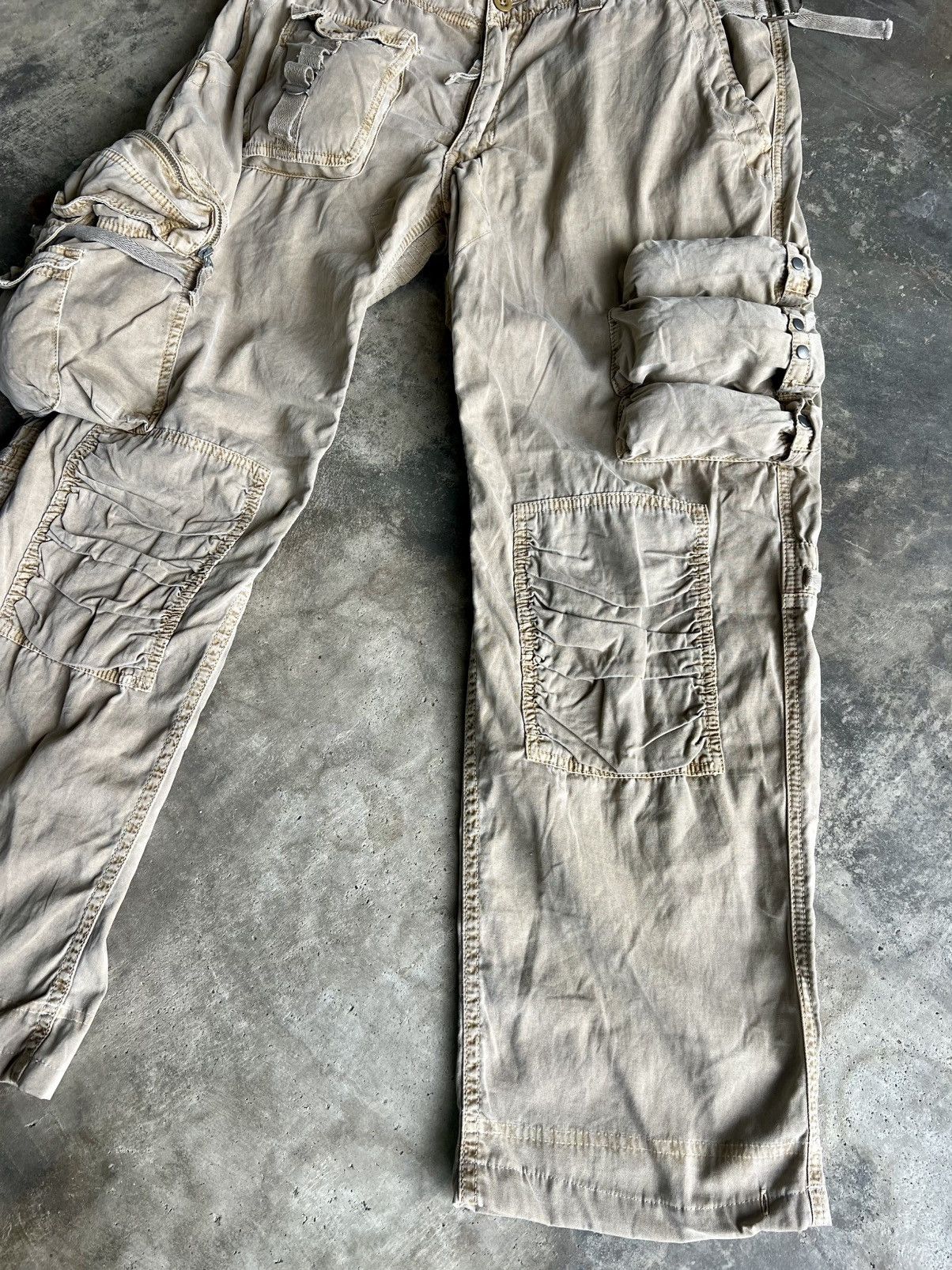 Polo Ralph Lauren Crazy Vintage 90s Polo RL Baggy Wide Leg Cargo Pants Size US 36 / EU 52 - 4 Thumbnail