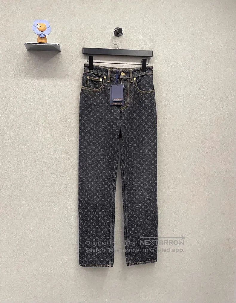 Louis Vuitton Louis Vuitton Full print black jeans Size US 36 / EU 52 - 3 Thumbnail