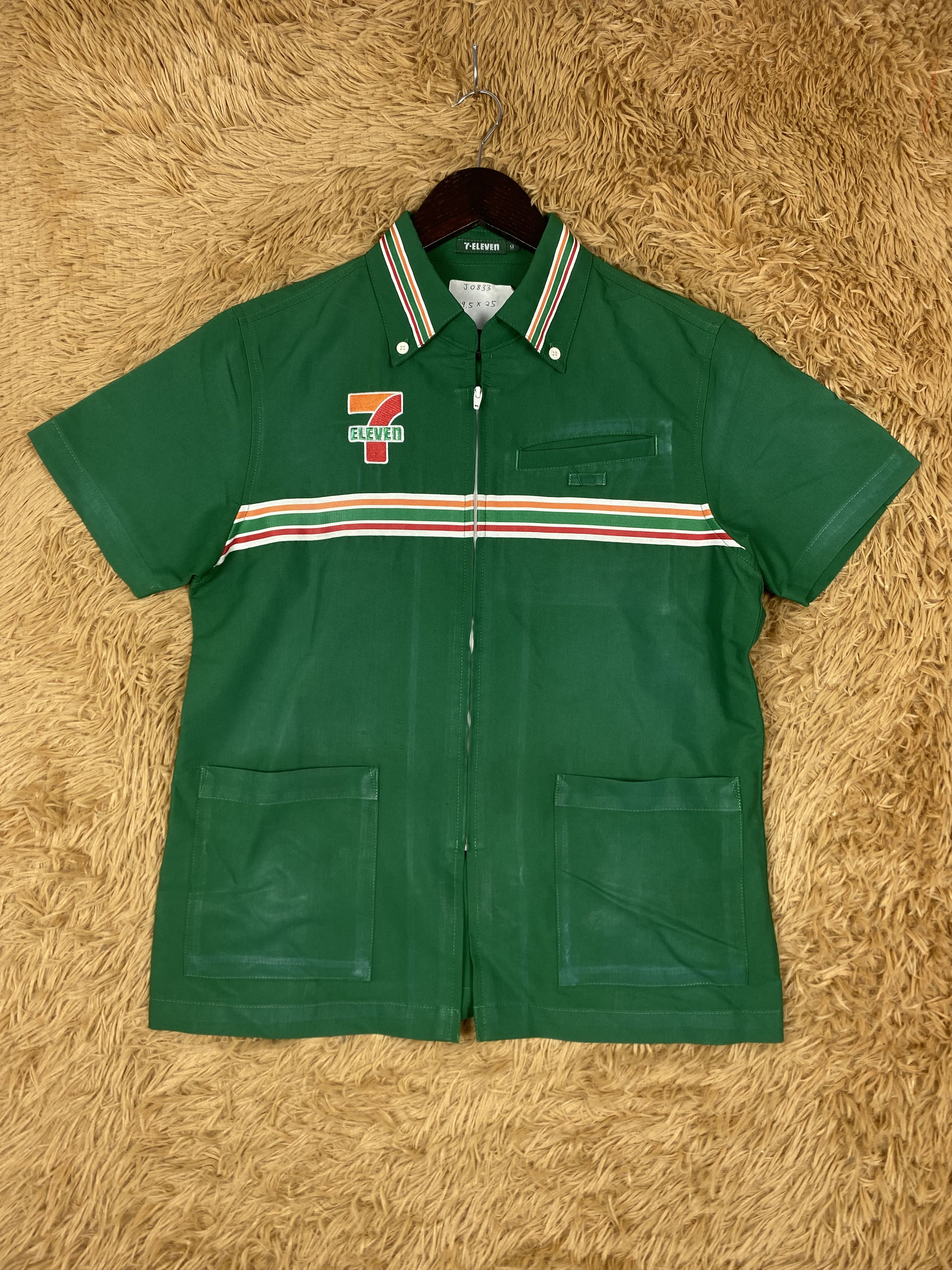 Vintage Vintage 7 Eleven Zip Up Shirts Size US XS / EU 42 / 0 - 1 Thumbnail