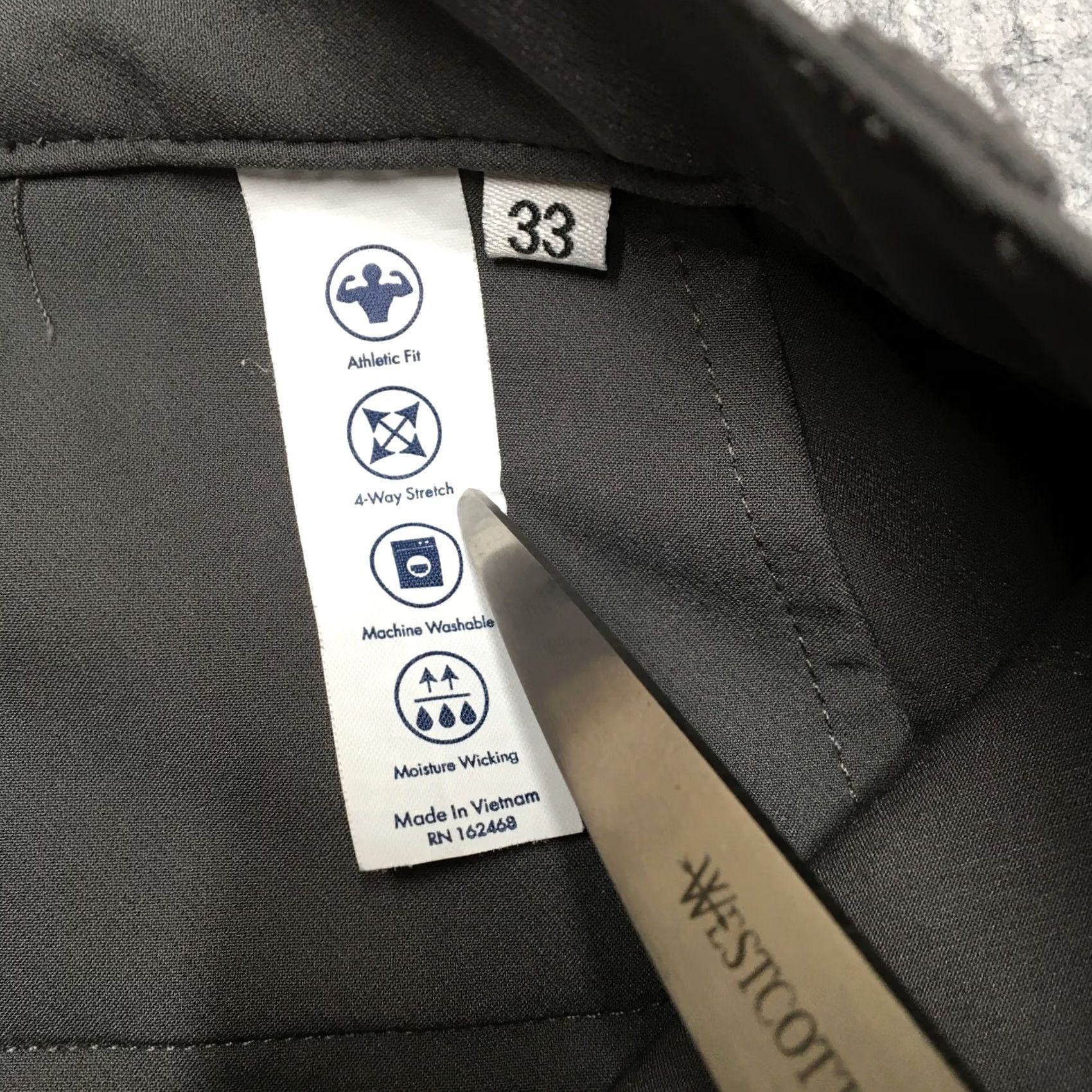 Vintage State & Liberty Chino Pants Mens 33x30 Gray Stretch Regular Straight 5-Pocket Dress Casual Shoes? Size US 33 - 5 Thumbnail