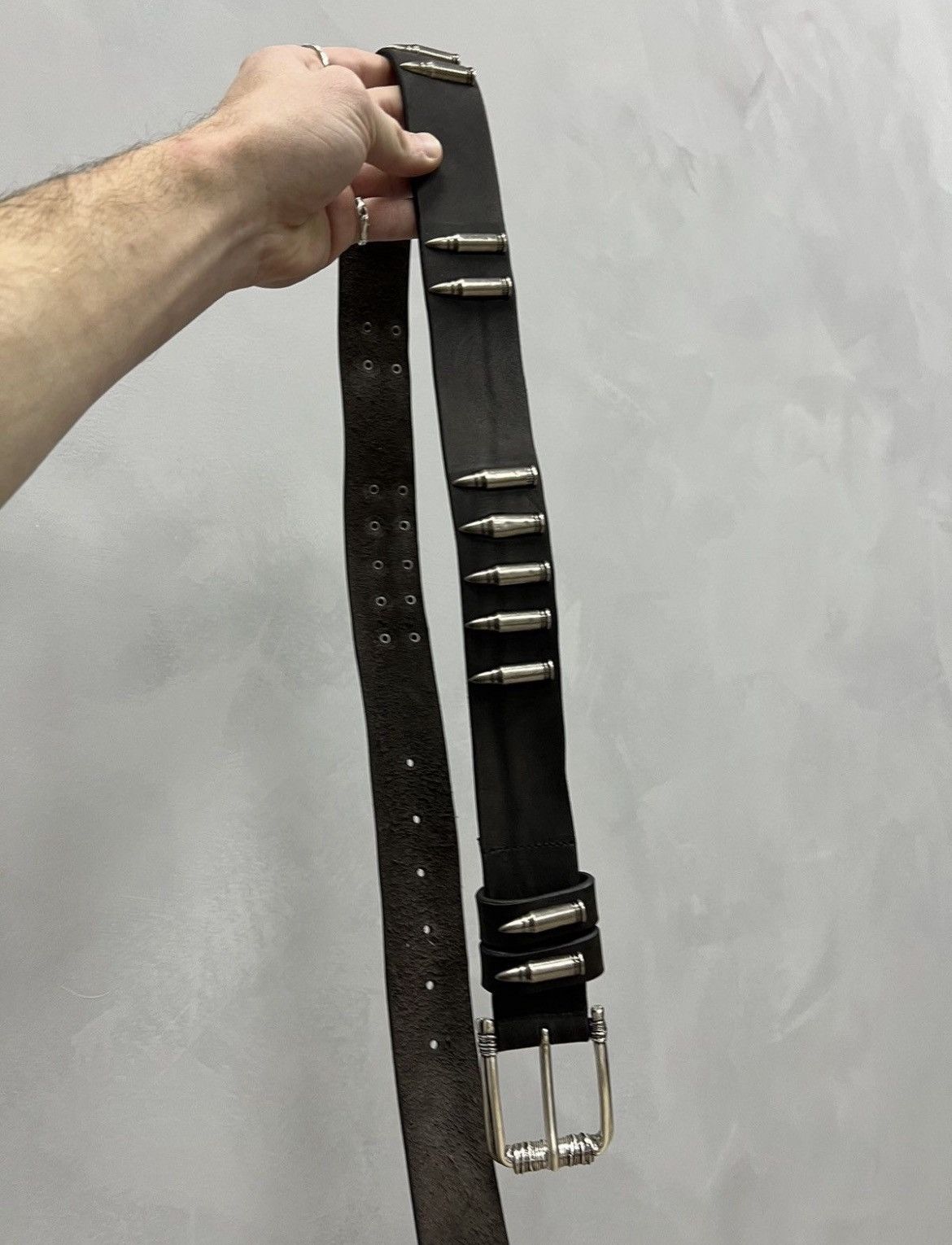 Japanese Brand SALE💣 BULLET HYPE LEATHER Junya Watanabe Style BULLET belt Size ONE SIZE - 7 Thumbnail