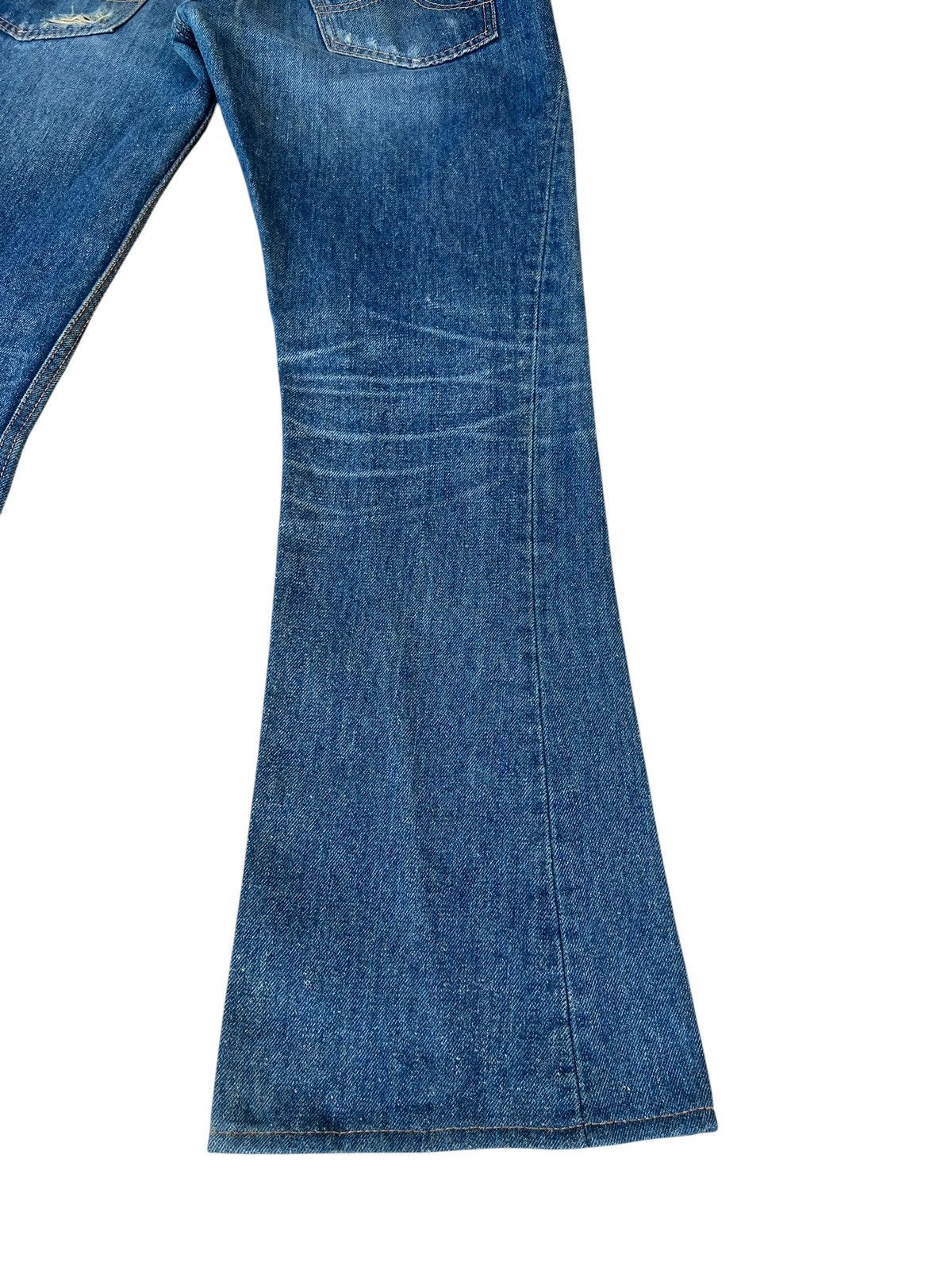 Backbone Backbone X Bobson Japan Distressed Fade Denim Bootcut Jeans Size US 31 - 19 Thumbnail