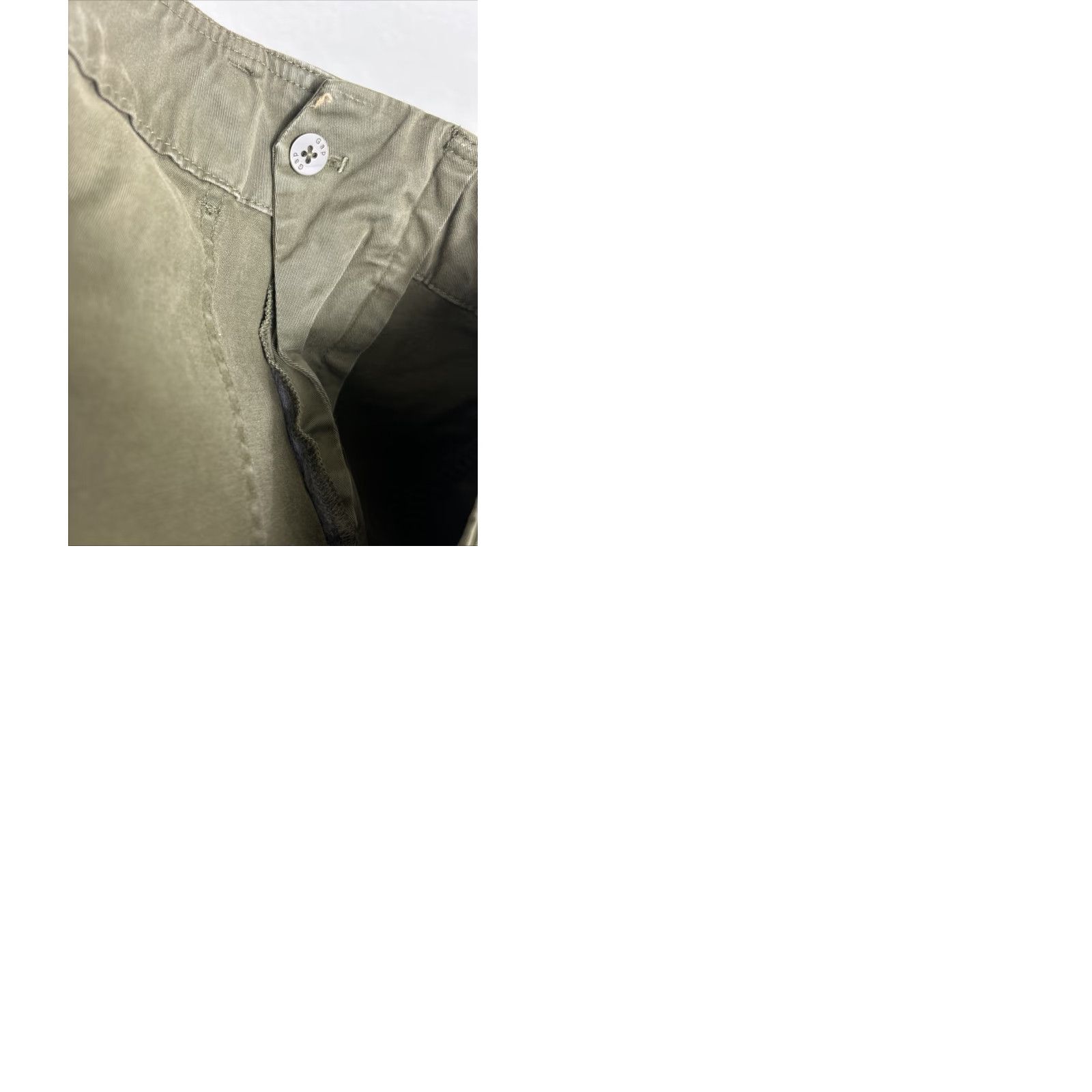 Gap Gap Skirt Women 6 Hi Rise Utility Olive Belted Cotton Elastane Zip Knee Length Skater Mens??? Size 28" / US 6 / IT 42 - 9 Thumbnail