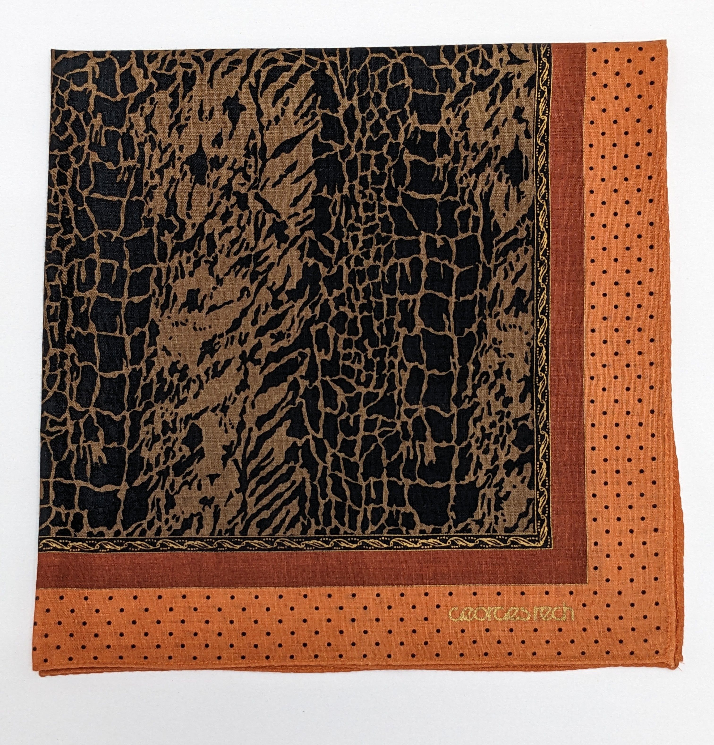 Other GEORGES RECH Animal Print Polka Dot Cotton Handkerchief Size ONE SIZE - 1 Thumbnail