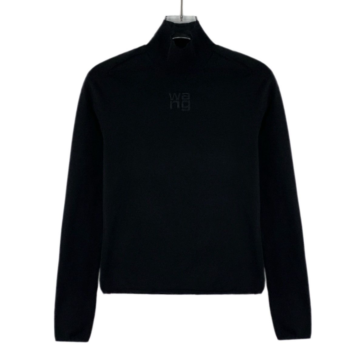 Alexander Wang Alexander Wang Black Logo Turtleneck Long Sleeve Top K26WX Size S / US 4 / IT 40 - 1 Thumbnail