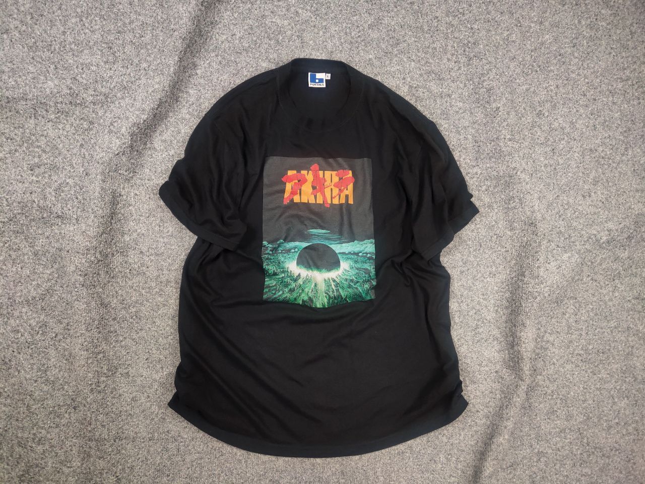 Anime Vintage Akira Neo Tokyo Explosion Logo Anime Black T shirt Size US L / EU 52-54 / 3 - 1 Thumbnail
