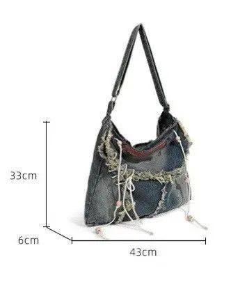 Vintage Denim Jeans Casual Bag Size ONE SIZE - 4 Thumbnail