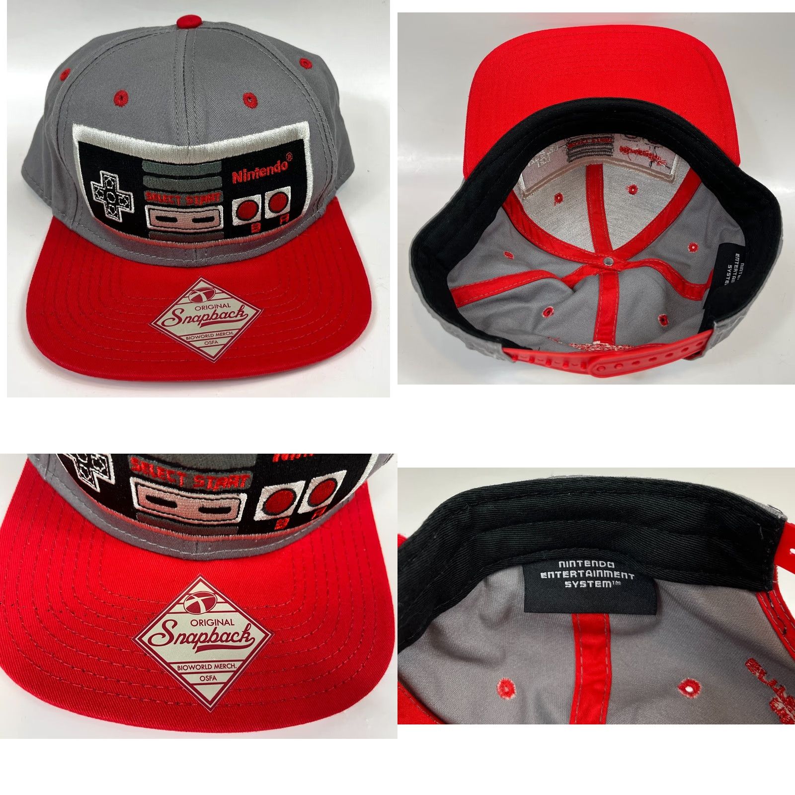 Nintendo Nintendo Entertainment System Snapback Hat Cap Unisex Adults One Size Gray Red Retro Video Games Nike Shirt Size ONE SIZE - 8 Thumbnail