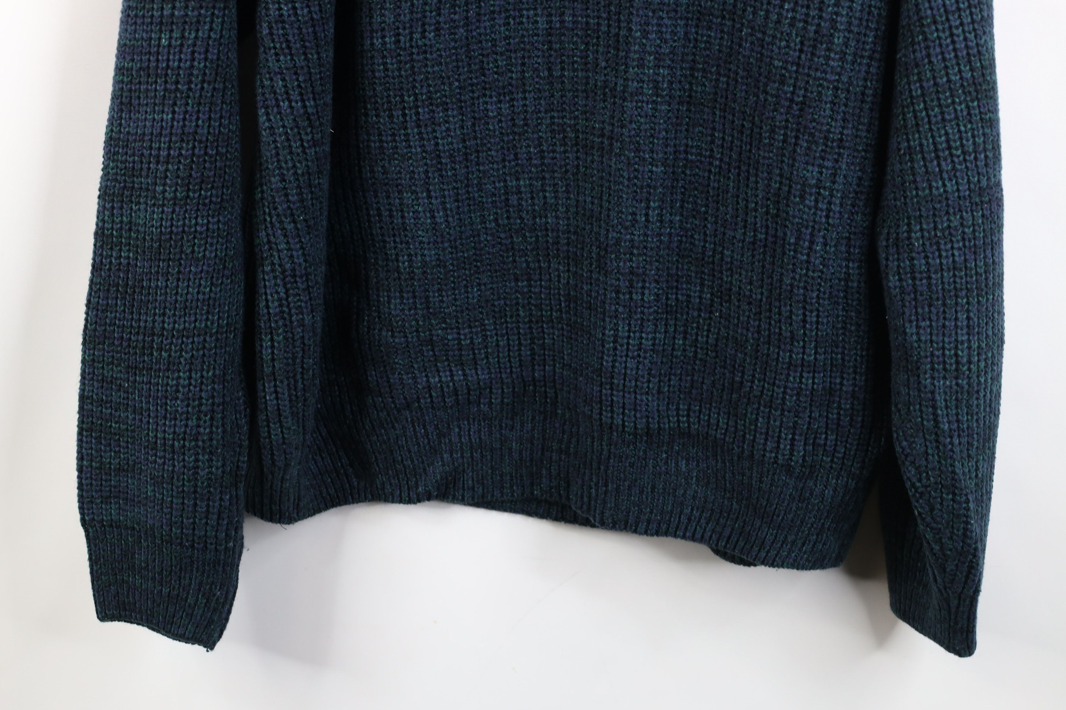 Vintage Vintage 90s Streetwear Boxy Fit Chunky Ribbed Knit Sweater Size L / US 10 / IT 46 - 9 Thumbnail