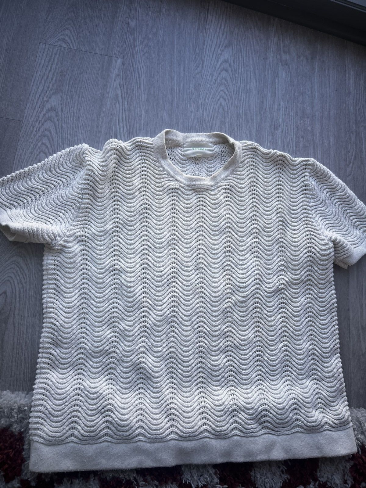 YITAI Yitai Cream Shale Stitch T-Shirt, Size S Size US S / EU 44-46 / 1 - 6 Thumbnail