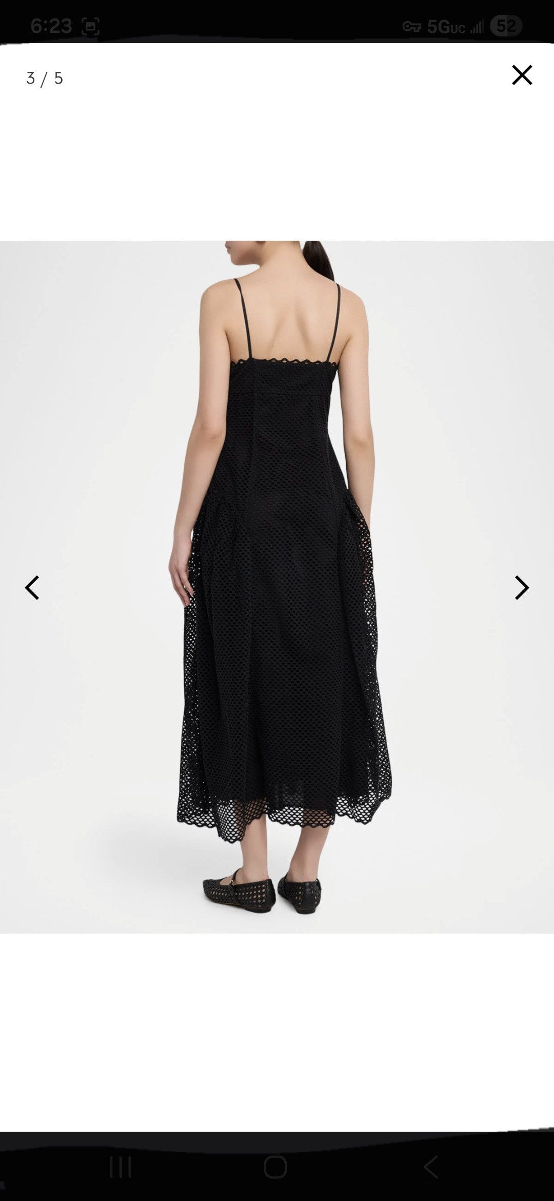 Ulla Johnson Isotta eyelet cotton dress Noir Size XS / US 0-2 / IT 36-38 - 2 Thumbnail