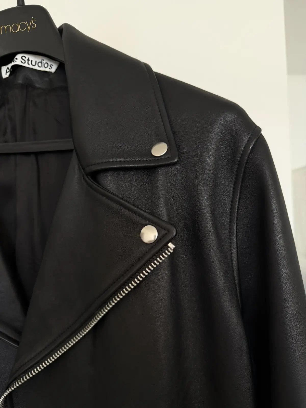 Acne Studios Acne Studios Leather Biker Jacket Mens Size US L / EU 52-54 / 3 - 8 Thumbnail