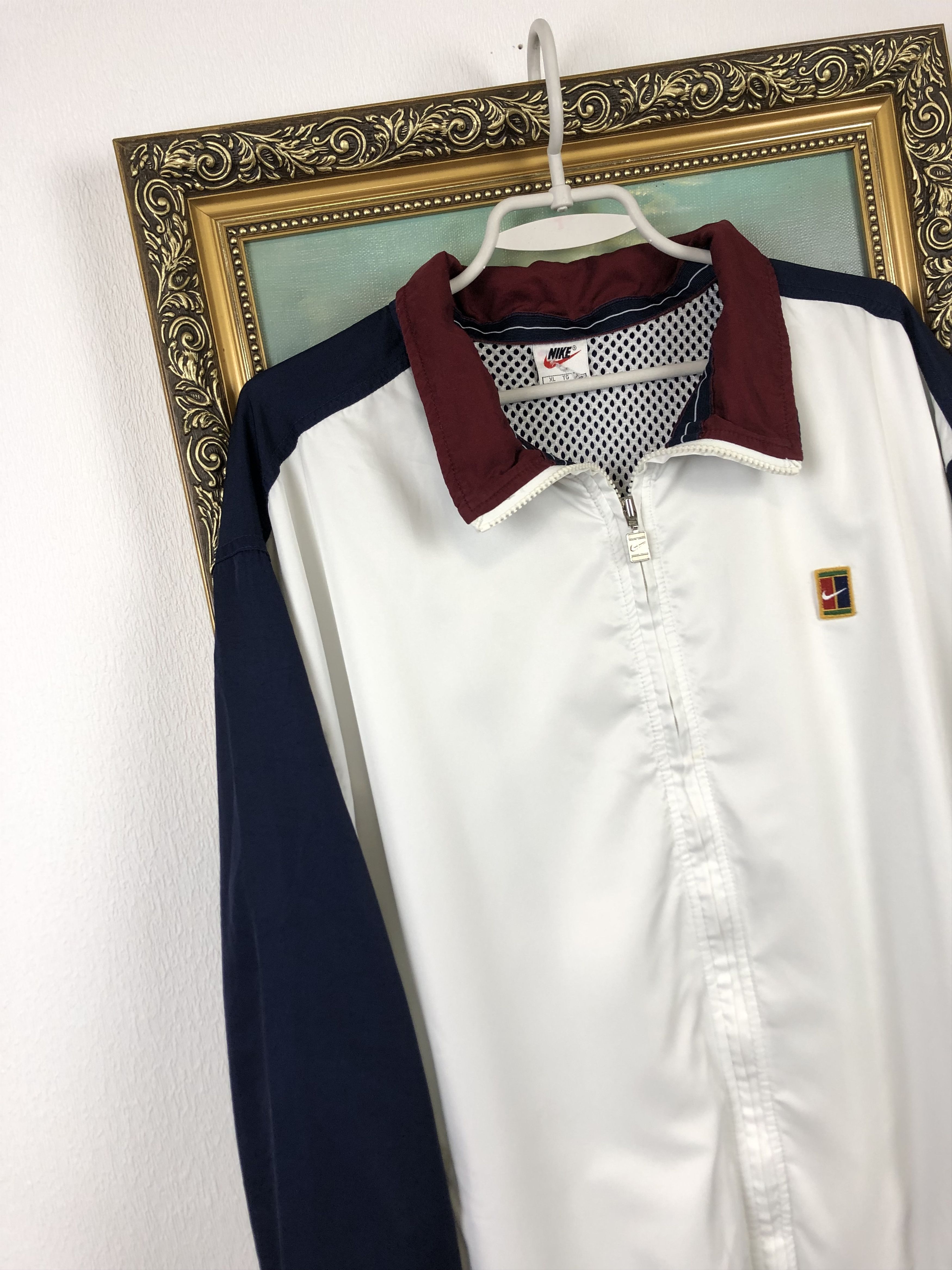 Nike Vintage Nike Court Track Top Jacket Agassi Rare Swoosh Size US XL / EU 56 / 4 - 3 Thumbnail