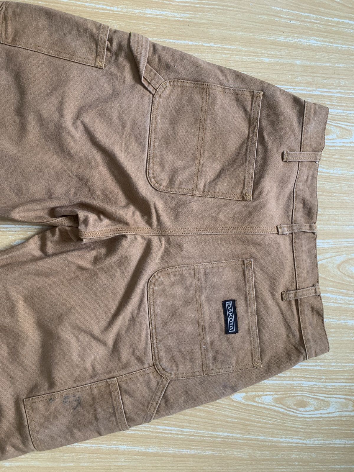 Japanese Brand Dirty Dakota Carpenter Double Knee Workwear Canvas Pants Size US 30 / EU 46 - 16 Thumbnail