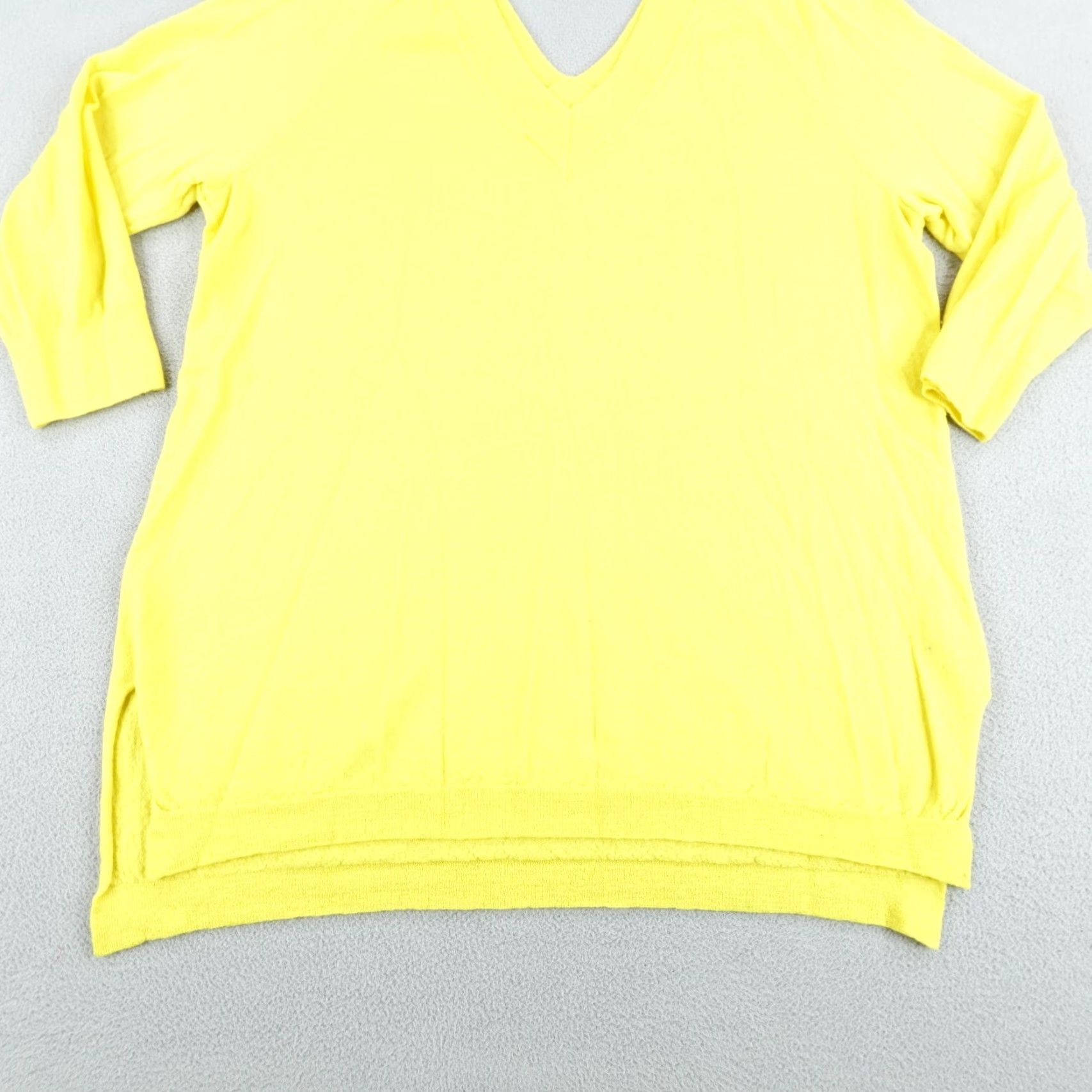 Anthropologie VINTAGE Anthropologie Moth Sweater Tunic Knit Yellow Wool V-Neck Women L bå Size L / US 10 / IT 46 - 3 Thumbnail