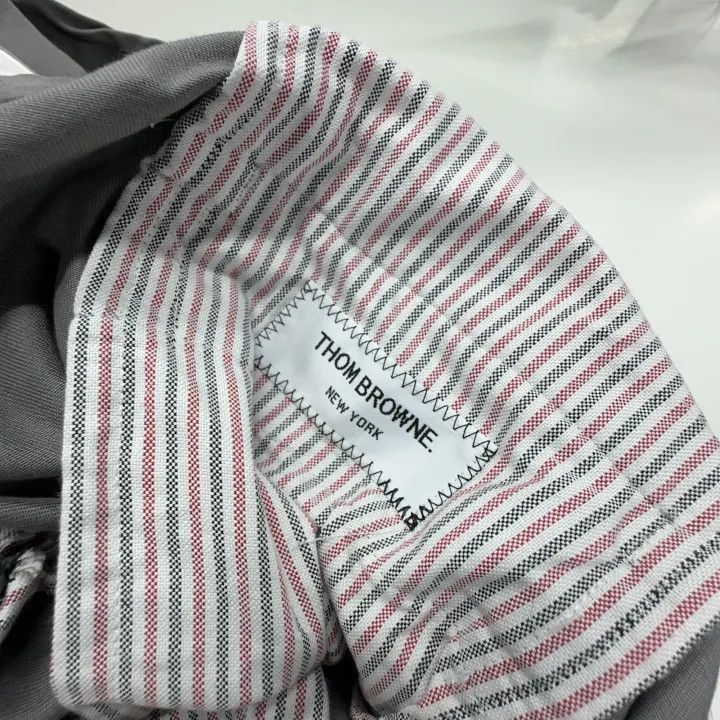 Thom Browne Thom Browne Gray Striped Casual Pants -2507 Size US 26 / EU 42 - 2 Thumbnail