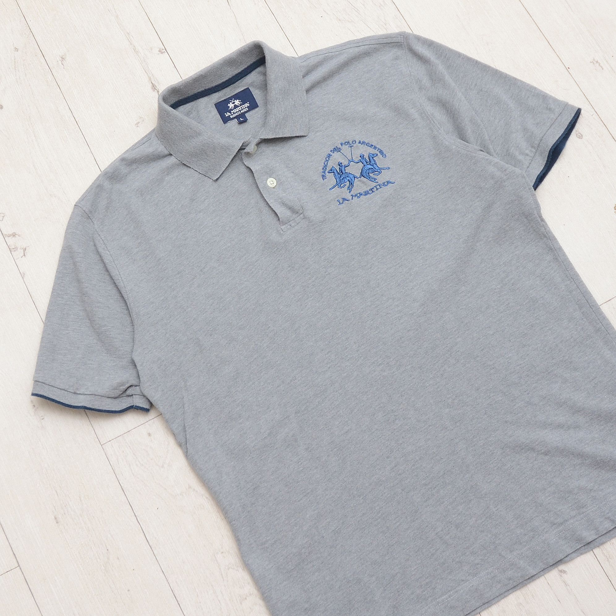 La Martina La Martina Buenos Aires Polo Team Shirt Sport Style Y2K Size US L / EU 52-54 / 3 - 3 Thumbnail