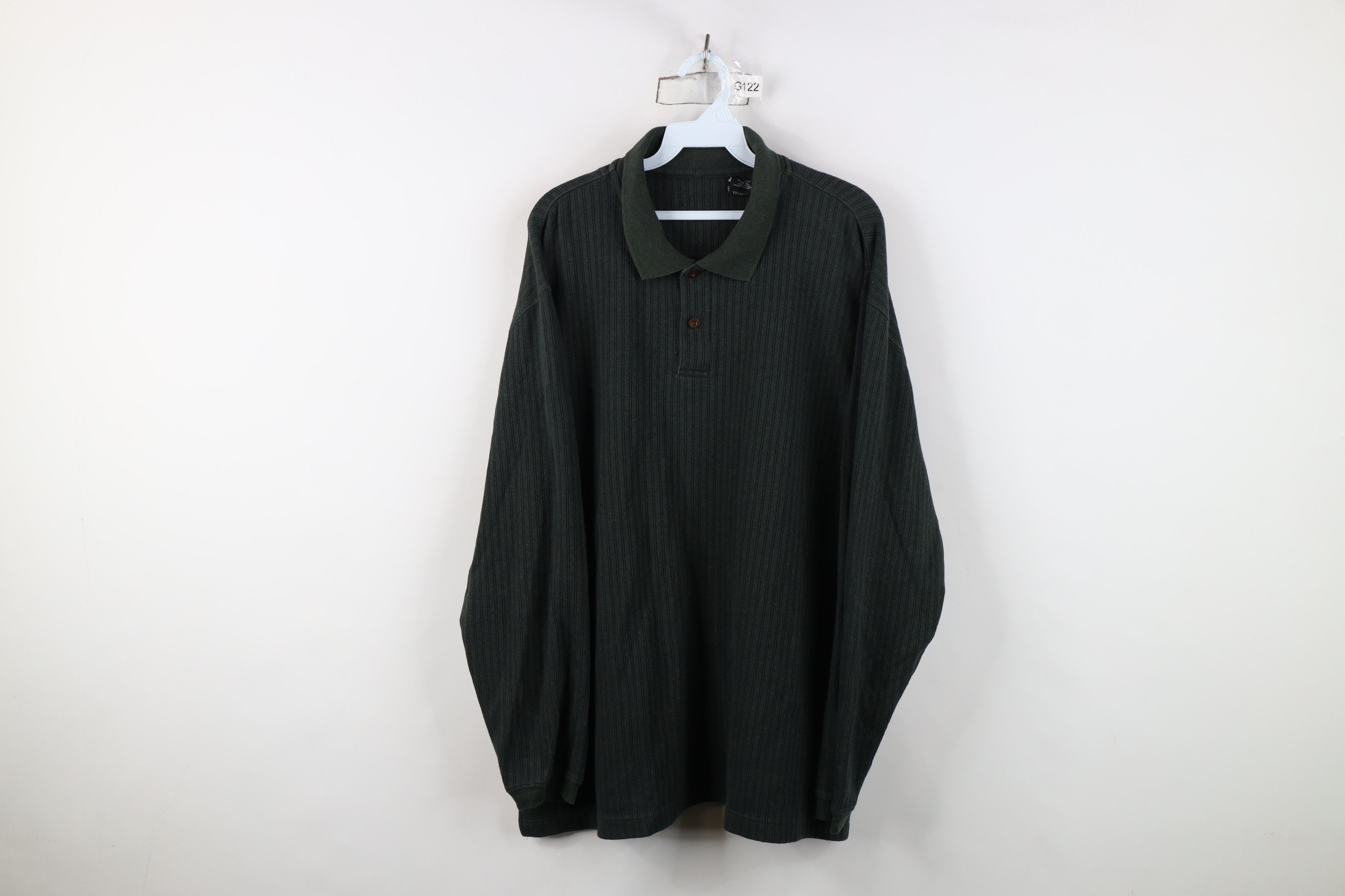 Vintage Vintage 90s Streetwear Heavyweight Long Sleeve Rugby Polo Size US XL / EU 56 / 4 - 1 Thumbnail