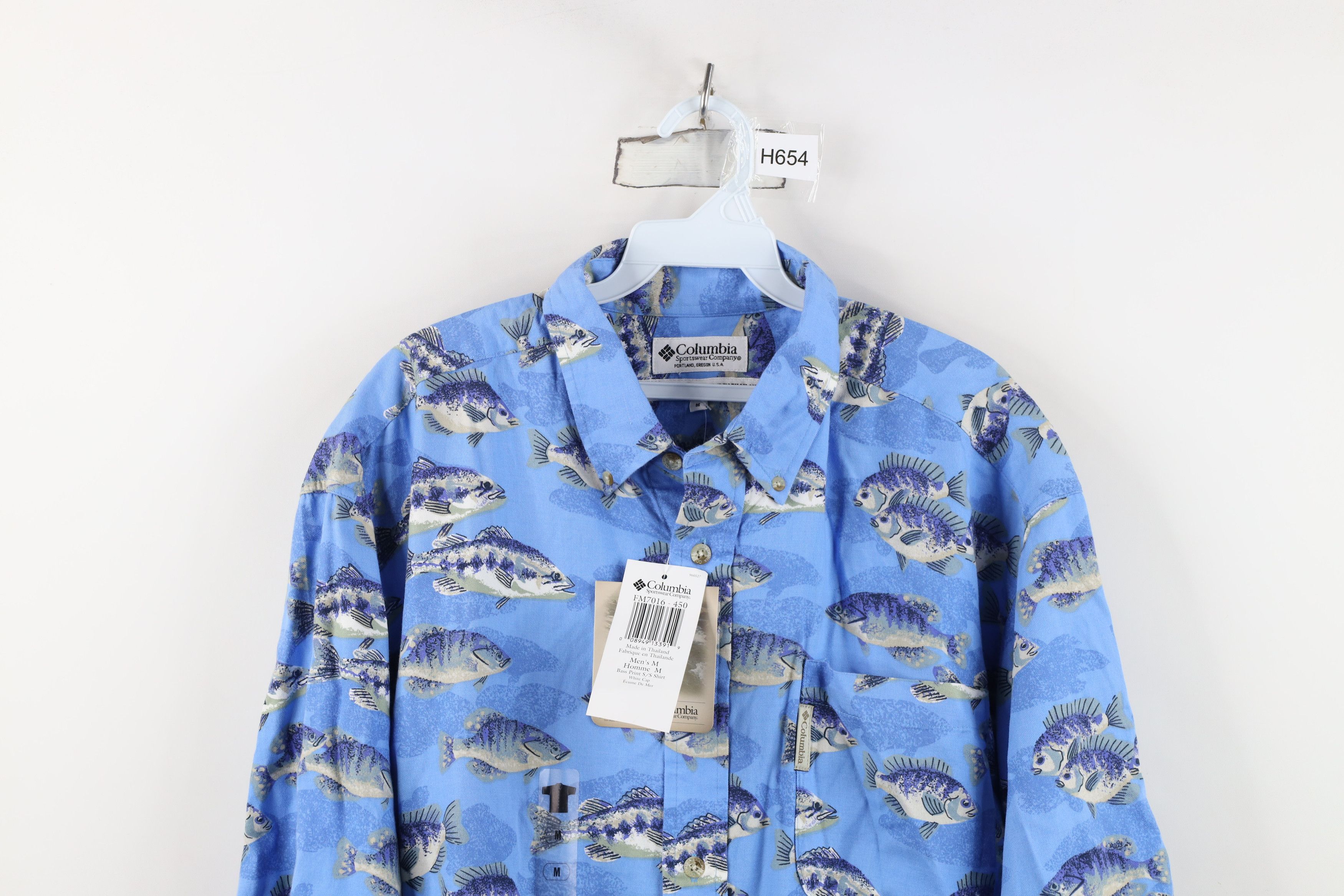 Columbia Deadstock Vintage 90s Columbia All Over Print Button Shirt Size US M / EU 48-50 / 2 - 2 Thumbnail