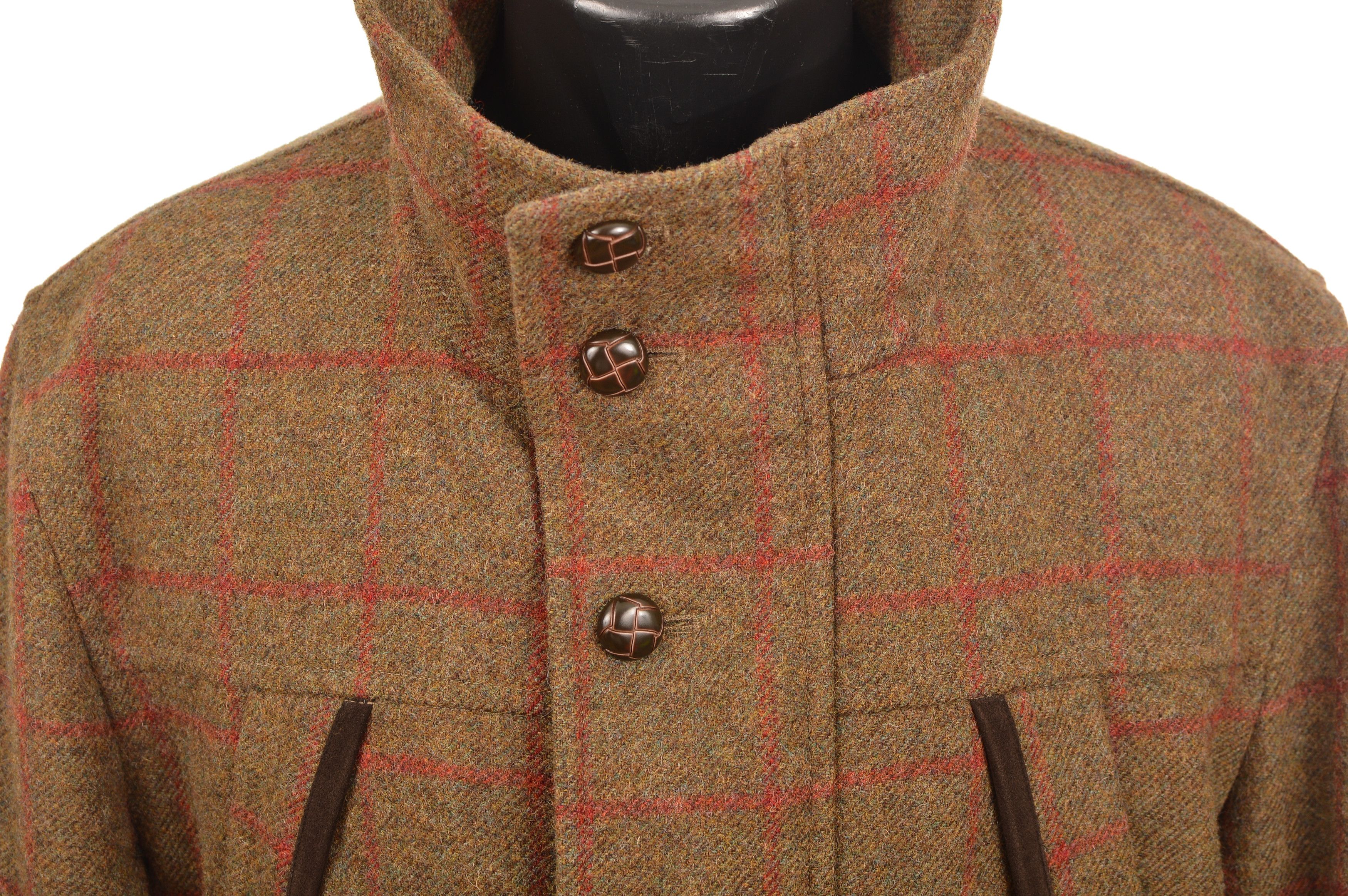 Burton DDP Montague Burton Tweed Check Coat Jacket Size US L / EU 52-54 / 3 - 2 Thumbnail