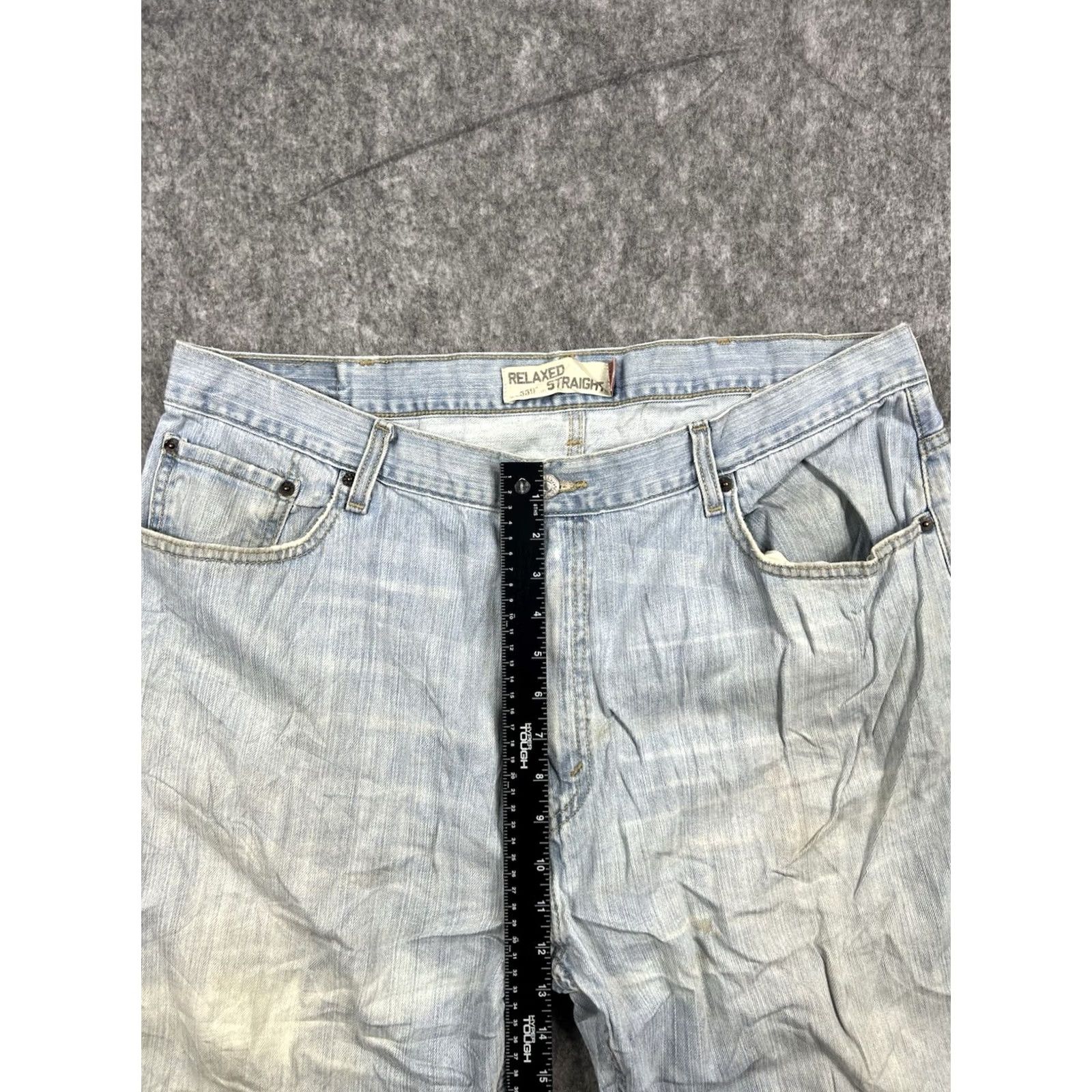 Levi's Levi's 559 Jeans Mens Relaxed Fit Straight Leg Light Wash Denim 40x32 Regular Inseam 32 USA 90s Logo Vintage N/A Size US 40 / EU 56 - 4 Thumbnail