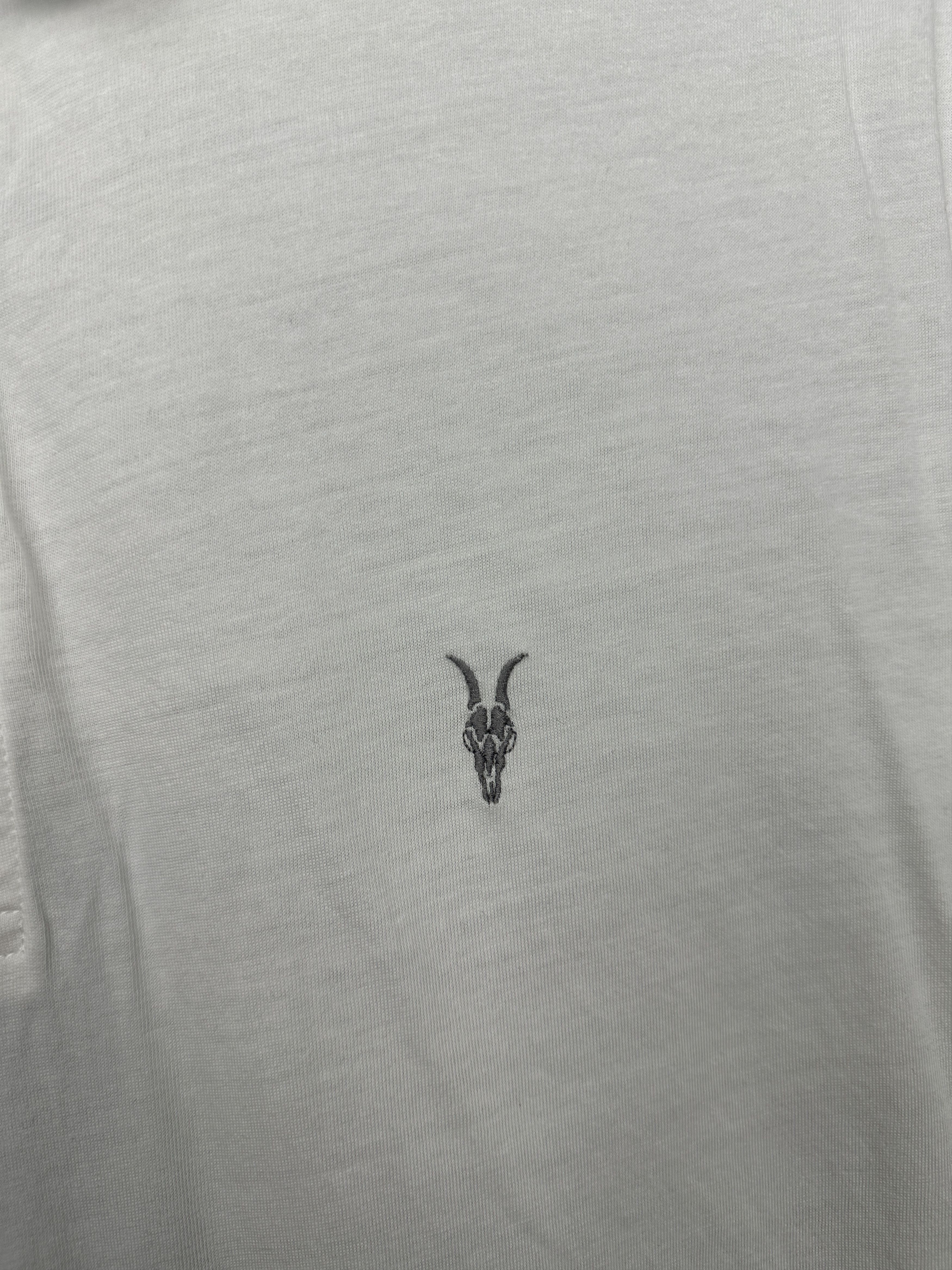 Allsaints Allsaints Vintage Mens Vidal White Polo Shirt Size US M / EU 48-50 / 2 - 3 Thumbnail