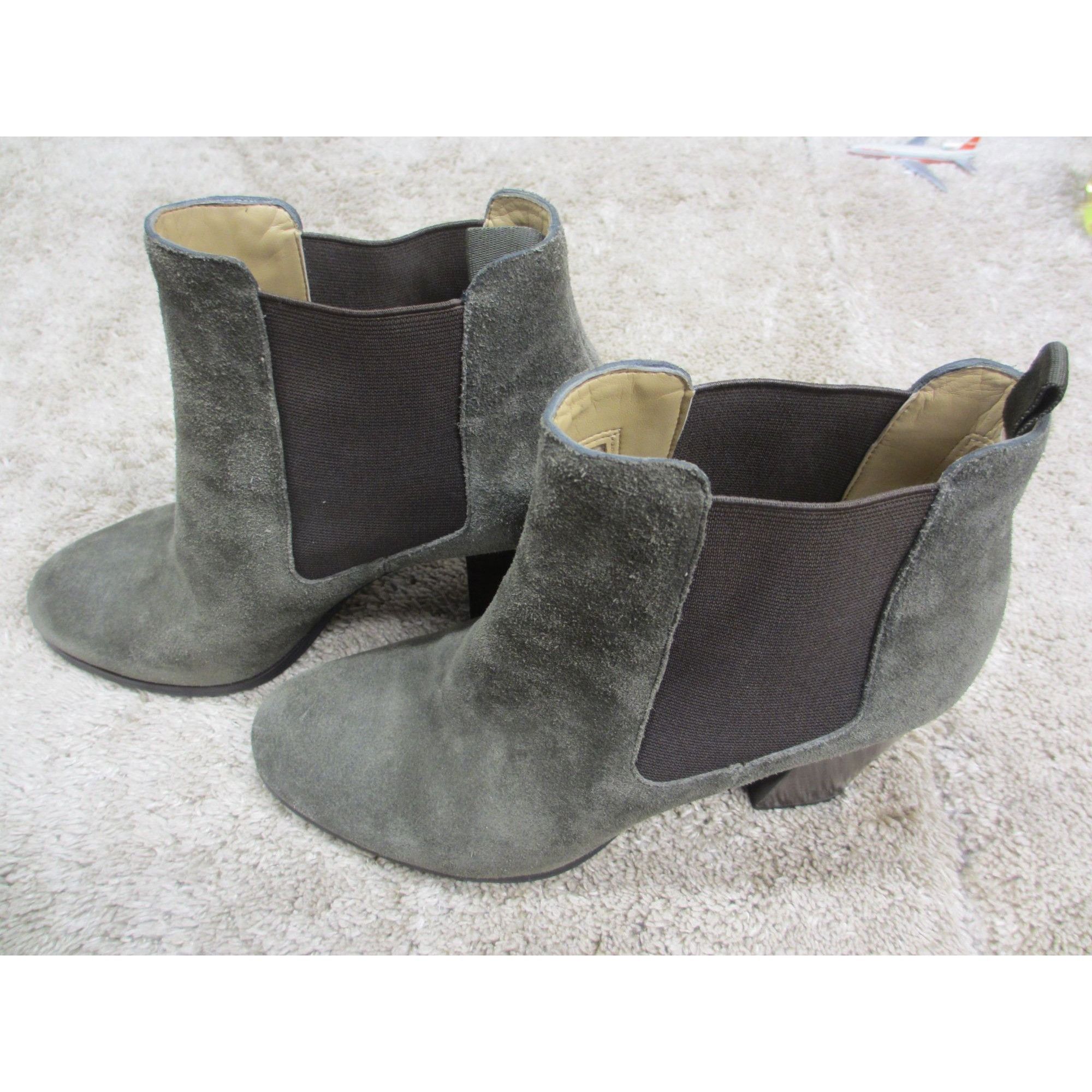 Michael Kors MICHAEL KORS GREEN SUEDE ANKLE BOOTS 10 MEDIUM Size US 10 / IT 40 - 3 Thumbnail
