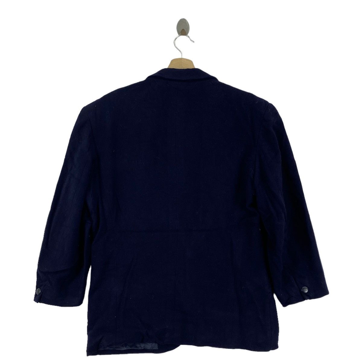 Thierry Mugler Vintage THIERRY MUGLER PARIS Plain Blue Blazer Coat Size US M / EU 48-50 / 2 - 2 Thumbnail