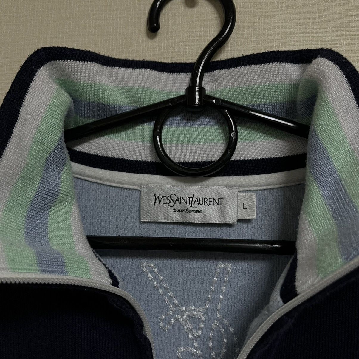Yves Saint Laurent Vintage Yves Saint Laurent Sweatshirt Zip Up Jumper YSL Size US L / EU 52-54 / 3 - 8 Thumbnail