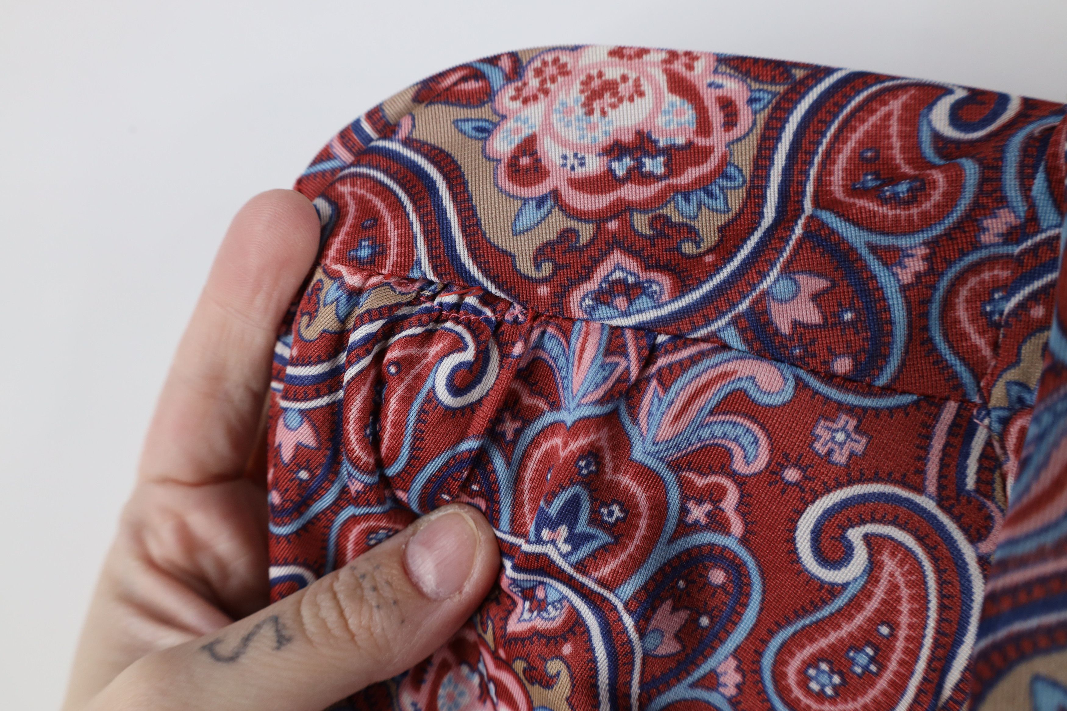 Vintage Vintage 70s Streetwear Knit Collared Button Shirt USA Size M / US 6-8 / IT 42-44 - 4 Thumbnail