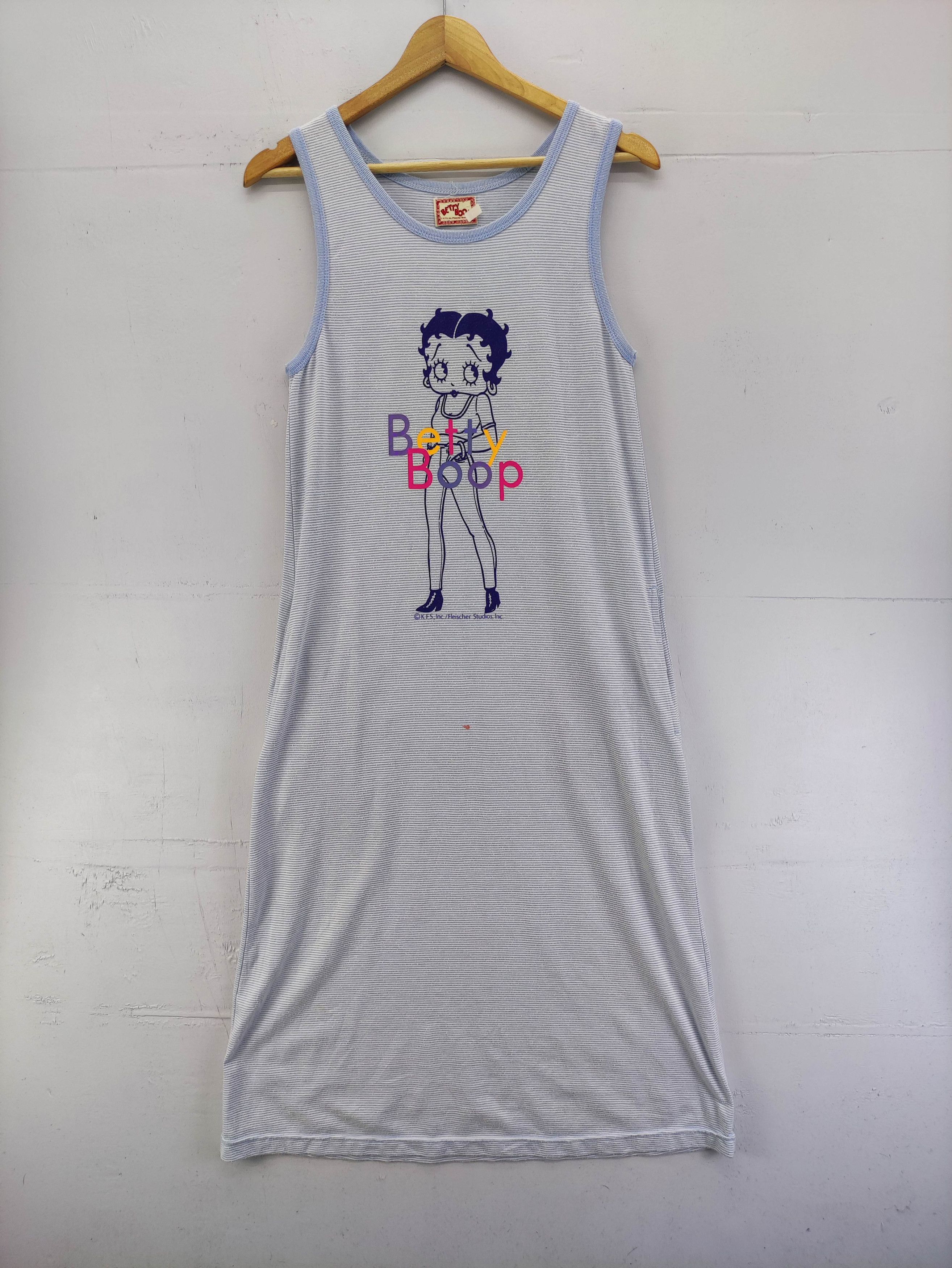 Vintage Vintage Betty Boop Sleeveless Night Dress Striped Size XXS / US 00 / IT 34 - 1 Thumbnail
