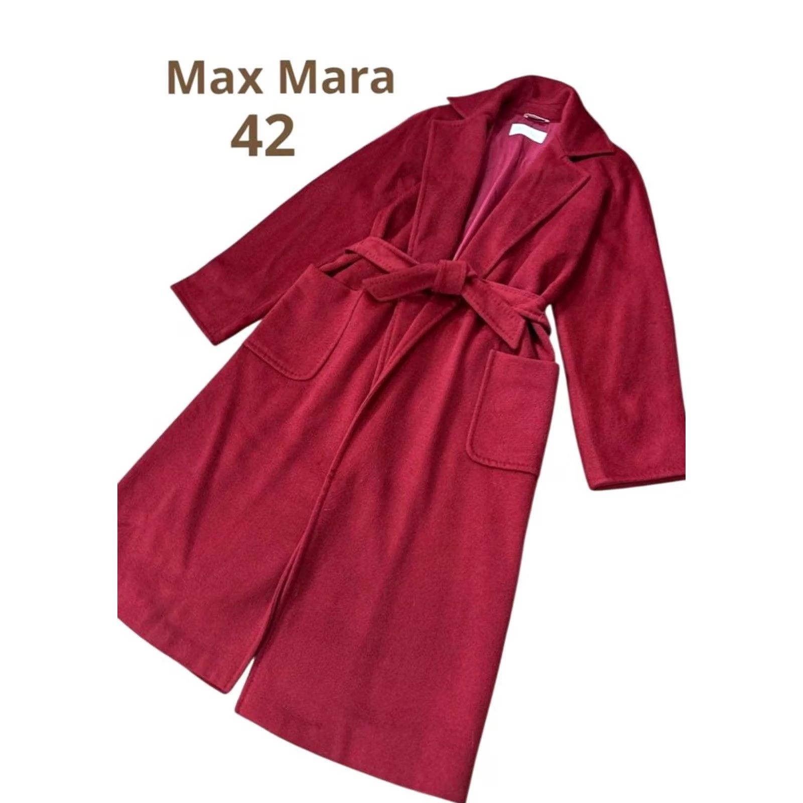 Max Mara Max Mara Manuela Red Belting Coat Blouson Women Size 42 Coat Menula Camel 100% Camel Genuine Vintage? Size M / US 6-8 / IT 42-44 - 2 Thumbnail