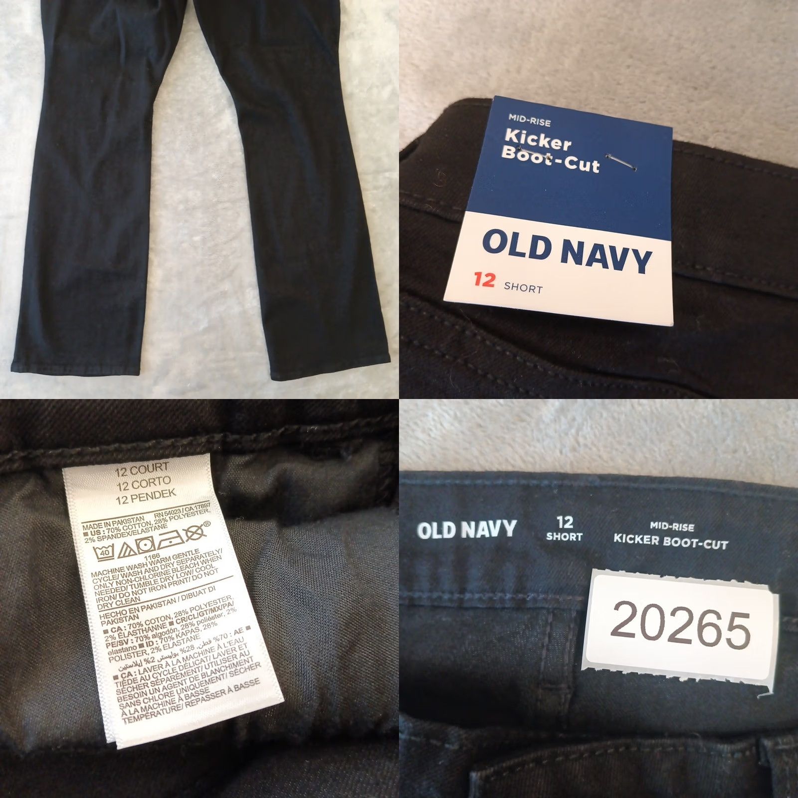 Old Navy Old Navy Jeans Womens Size 12 Short Black Bootcut Mid Rise 34x30 Denim 5-Pocket Womens Mens? Size 34" / US 12 / IT 48 - 8 Thumbnail